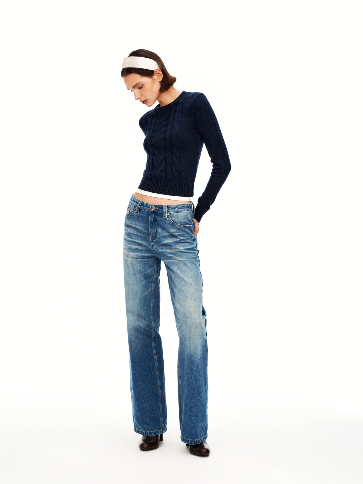 Cable-knit Pulloven