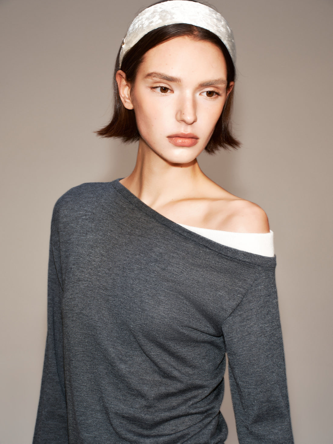 One Shoulder Knit Sweater