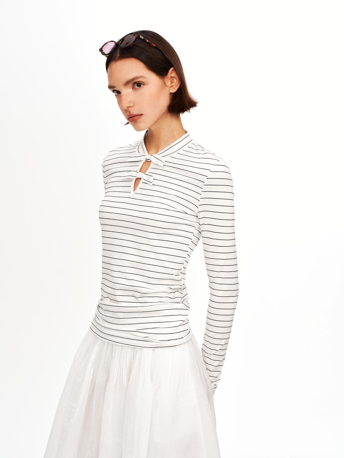 Striped Bow T-shirt