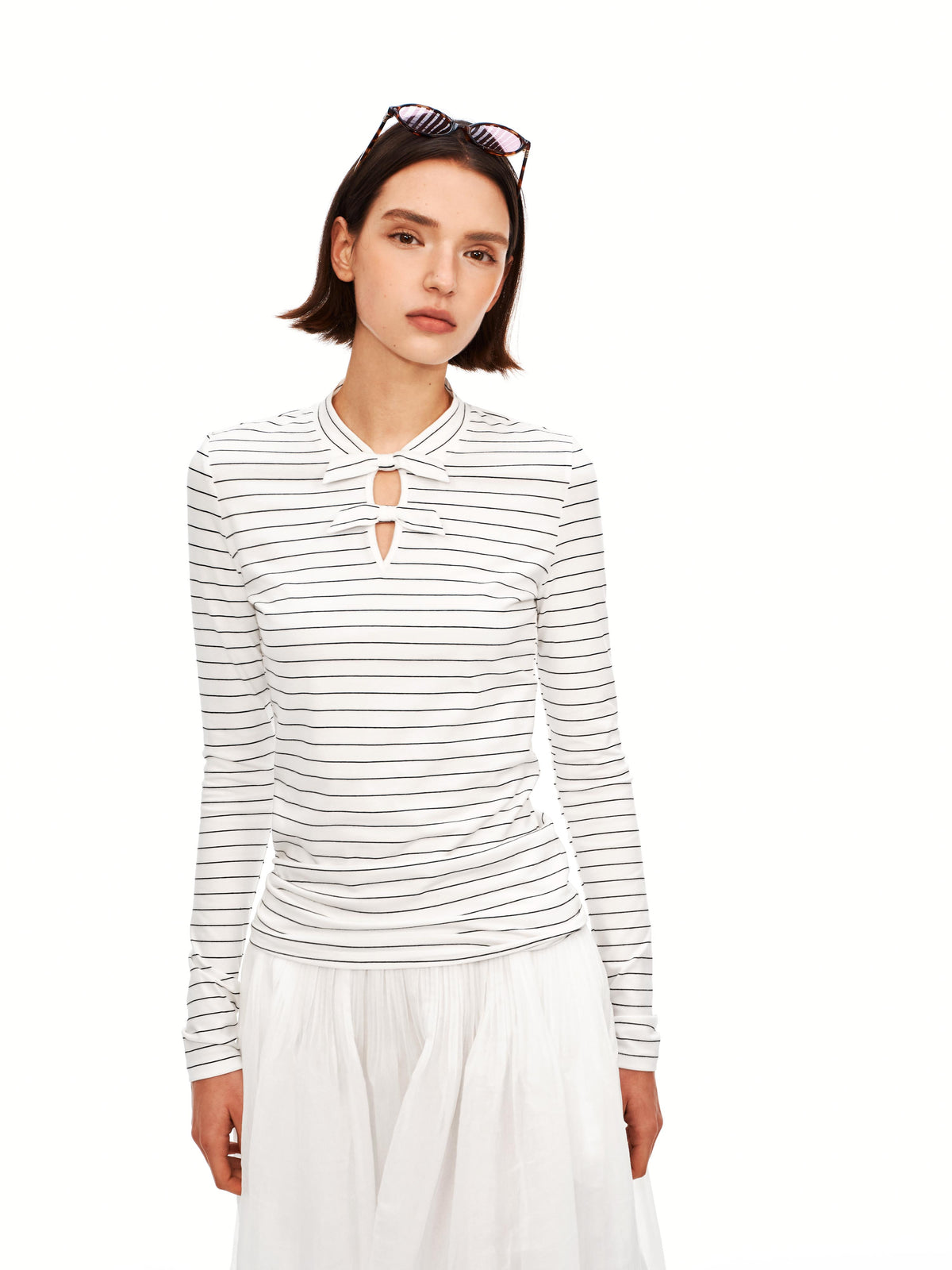 Striped Bow T-shirt