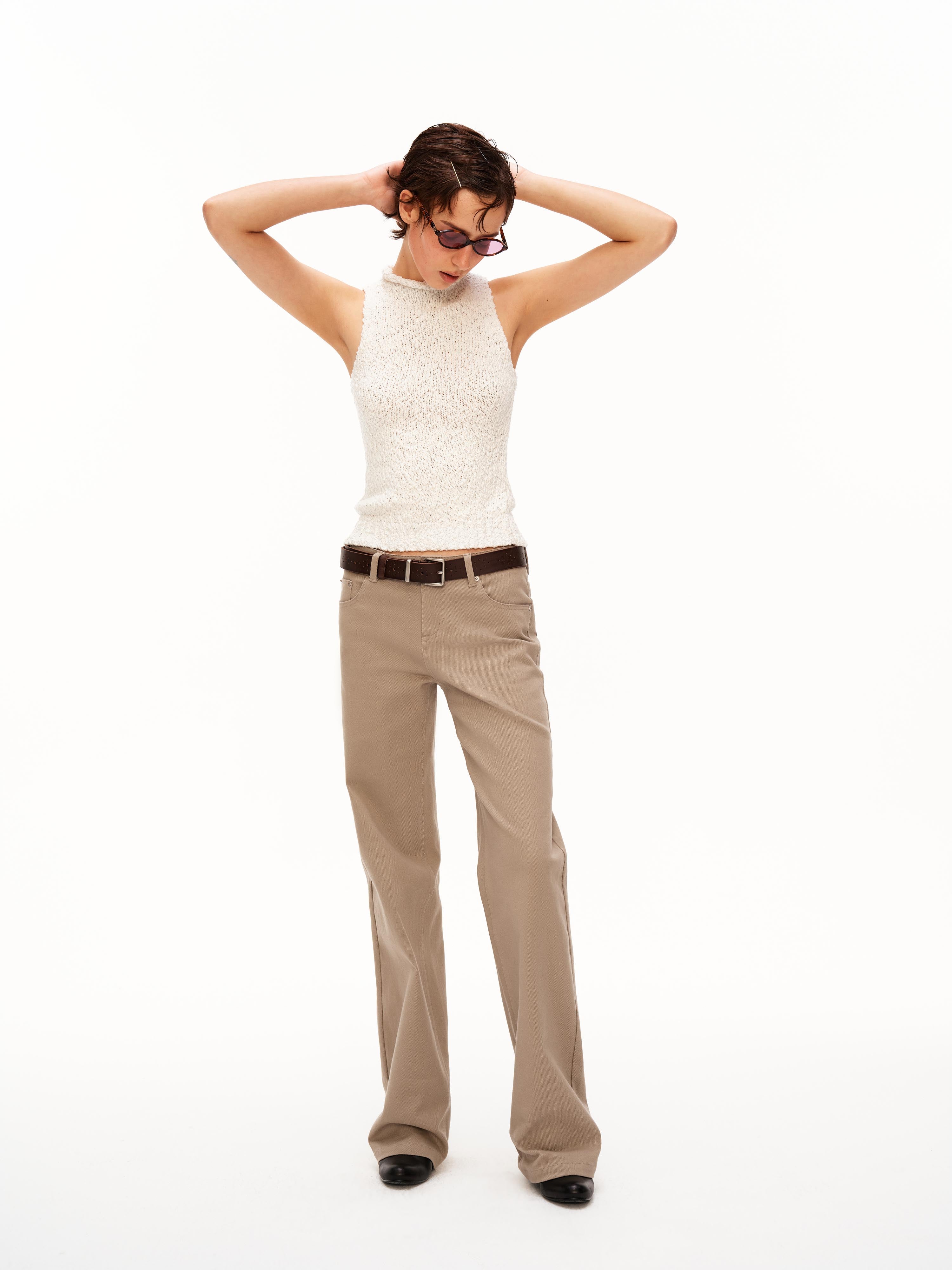 Low Rise Washed Utility Pants
