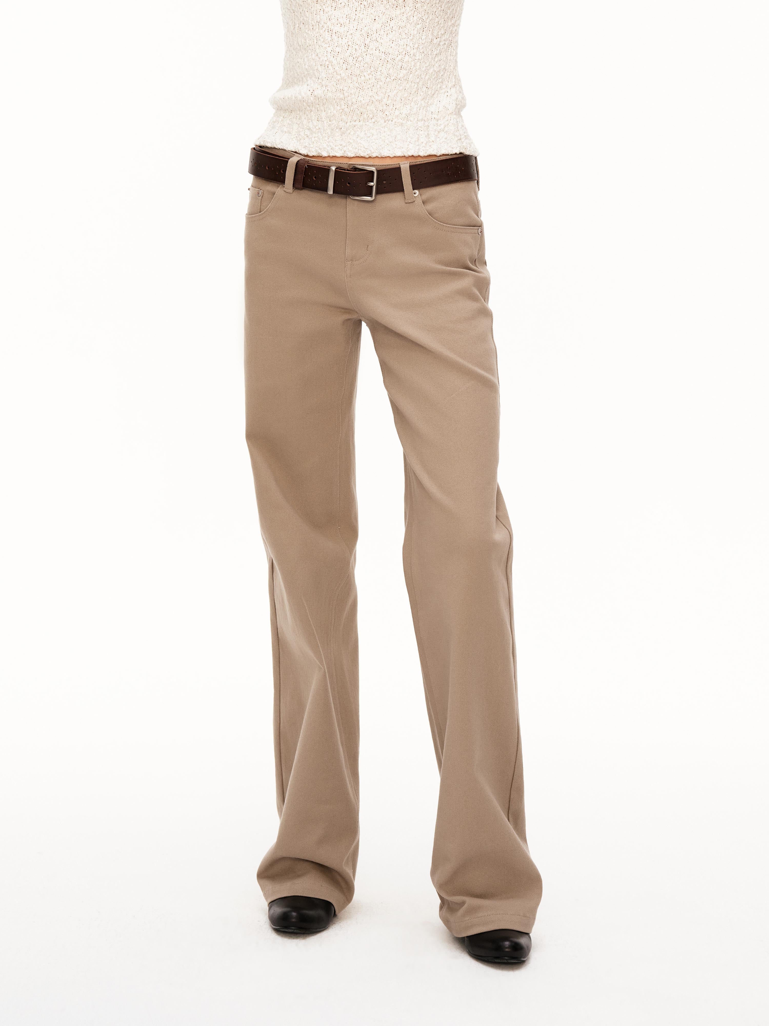 Low Rise Washed Utility Pants