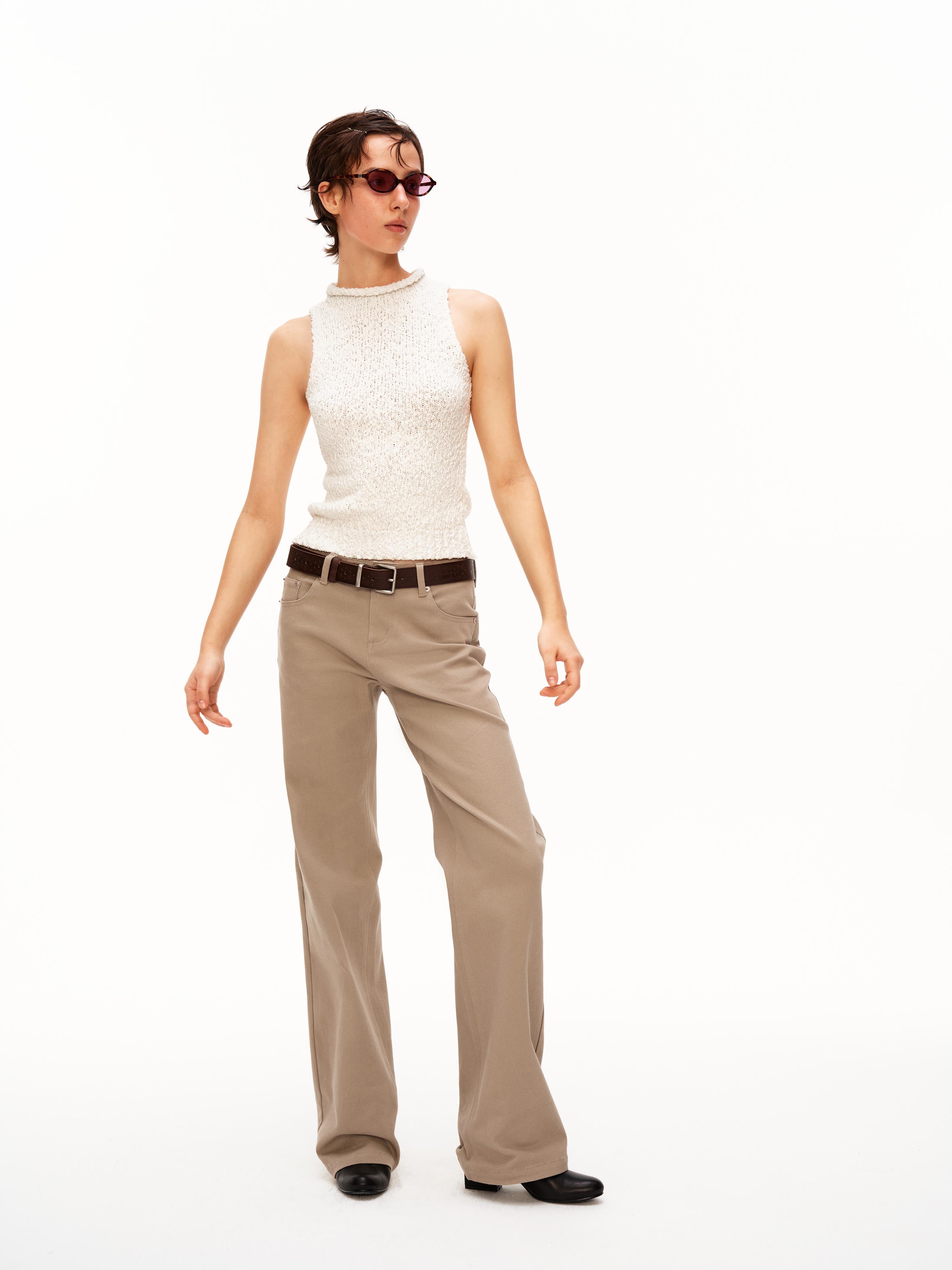 Low Rise Washed Utility Pants