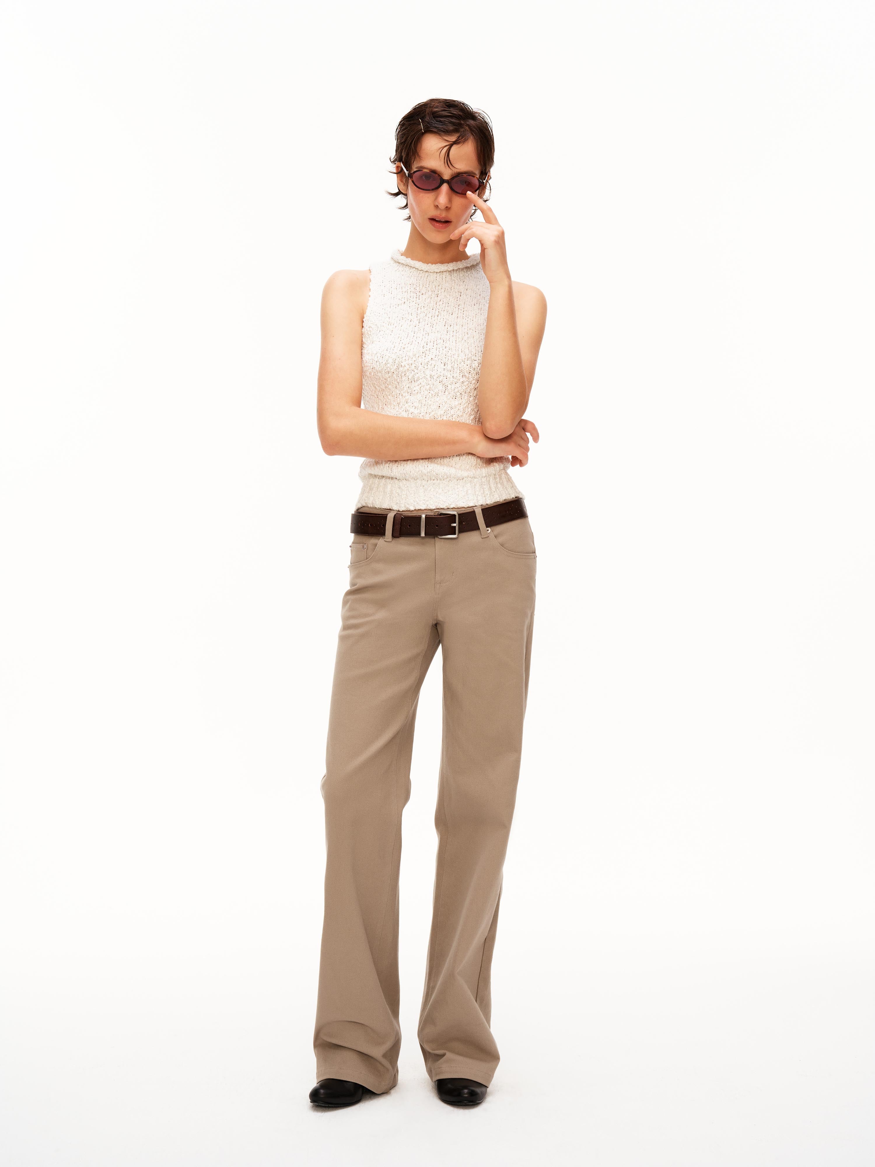 Low Rise Washed Utility Pants