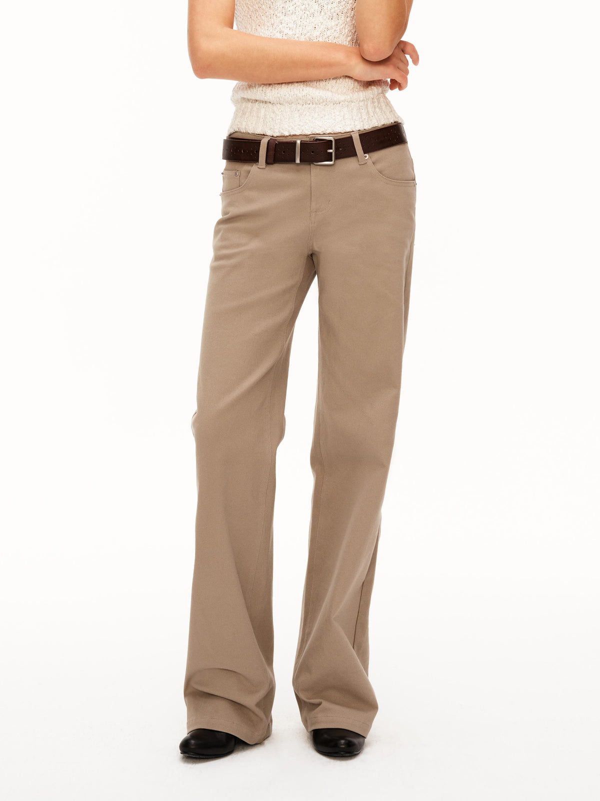 Low Rise Washed Utility Pants
