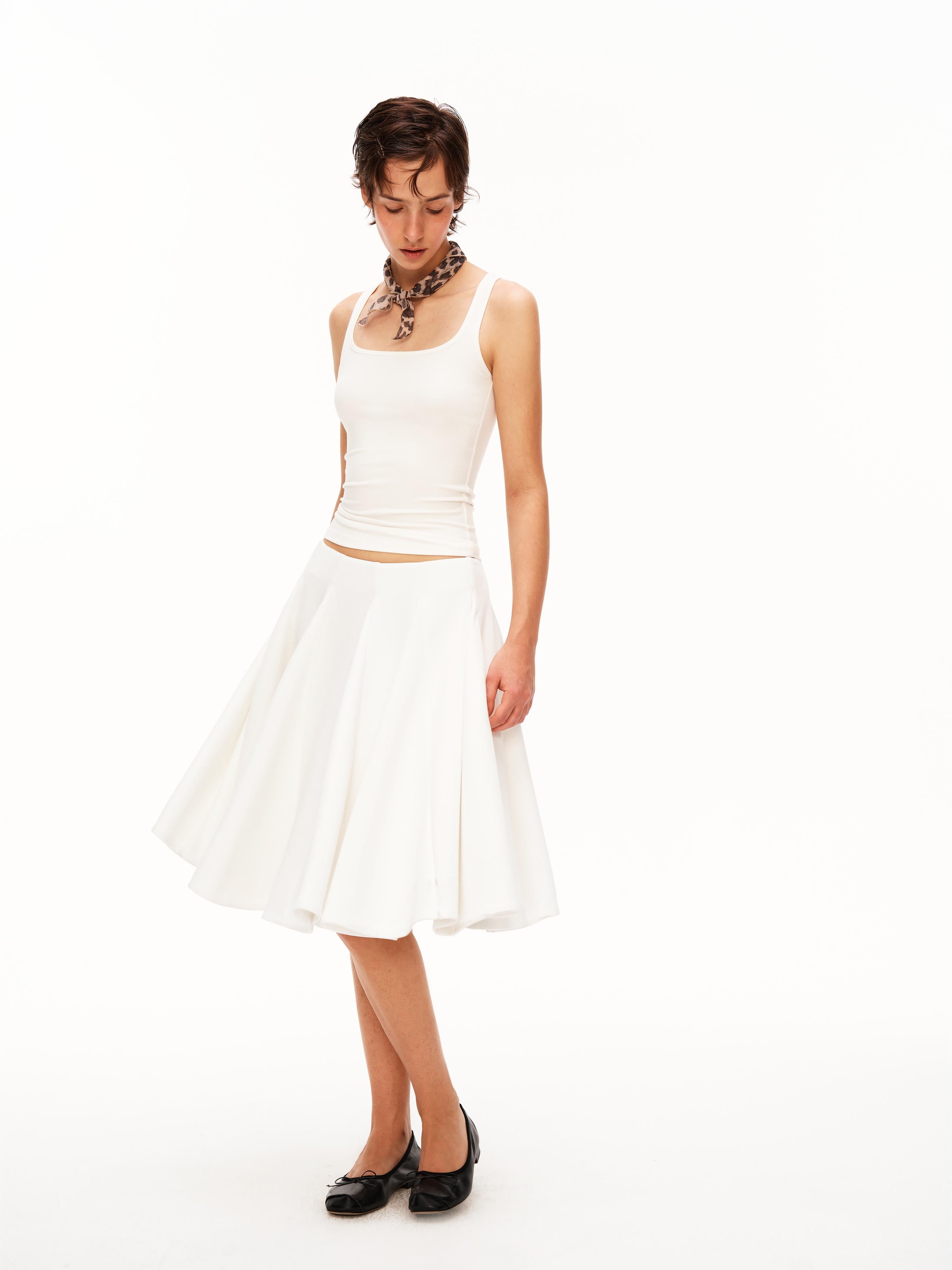 Fluid A-Line Midi Skirt