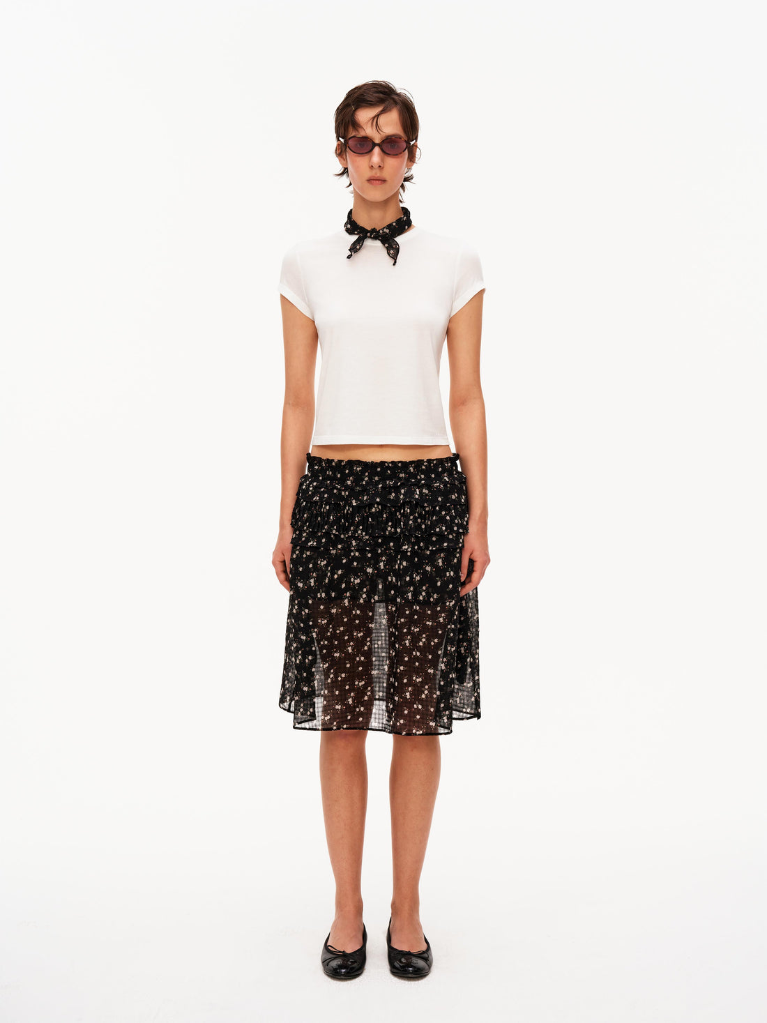 Convertible Ruffle Bandeau Skirt
