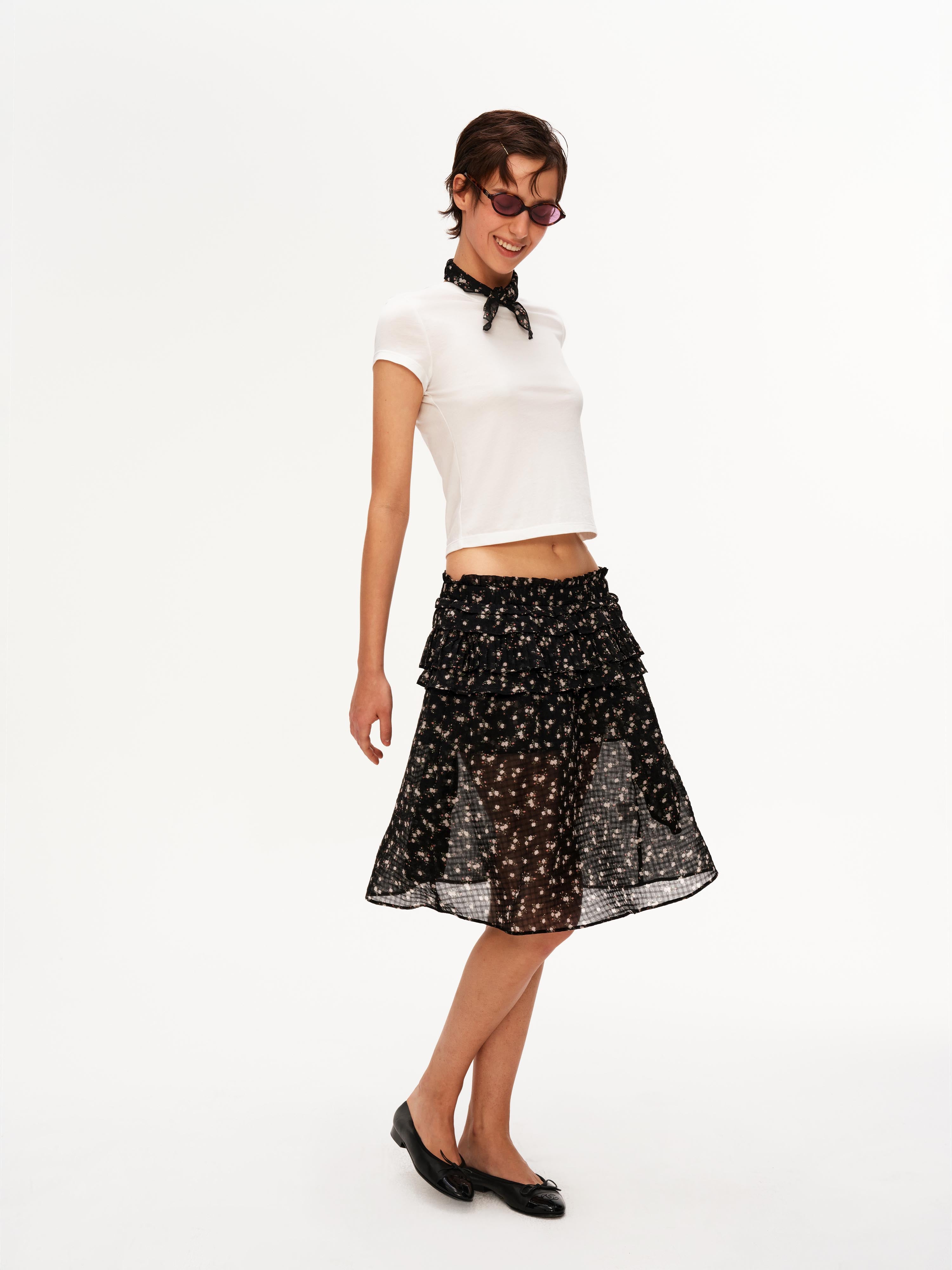 Convertible Ruffle Bandeau Skirt