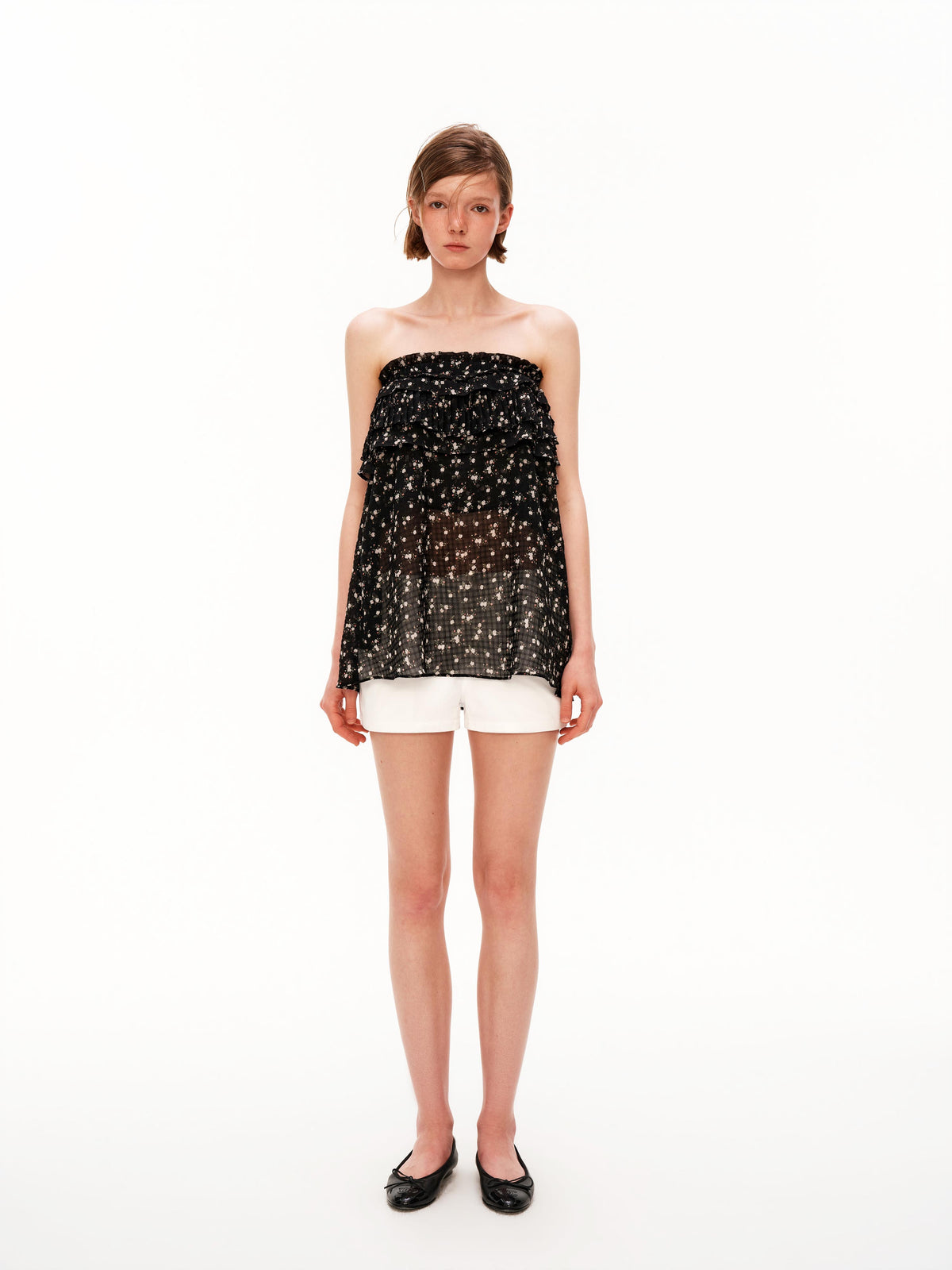 Convertible Ruffle Bandeau Tube