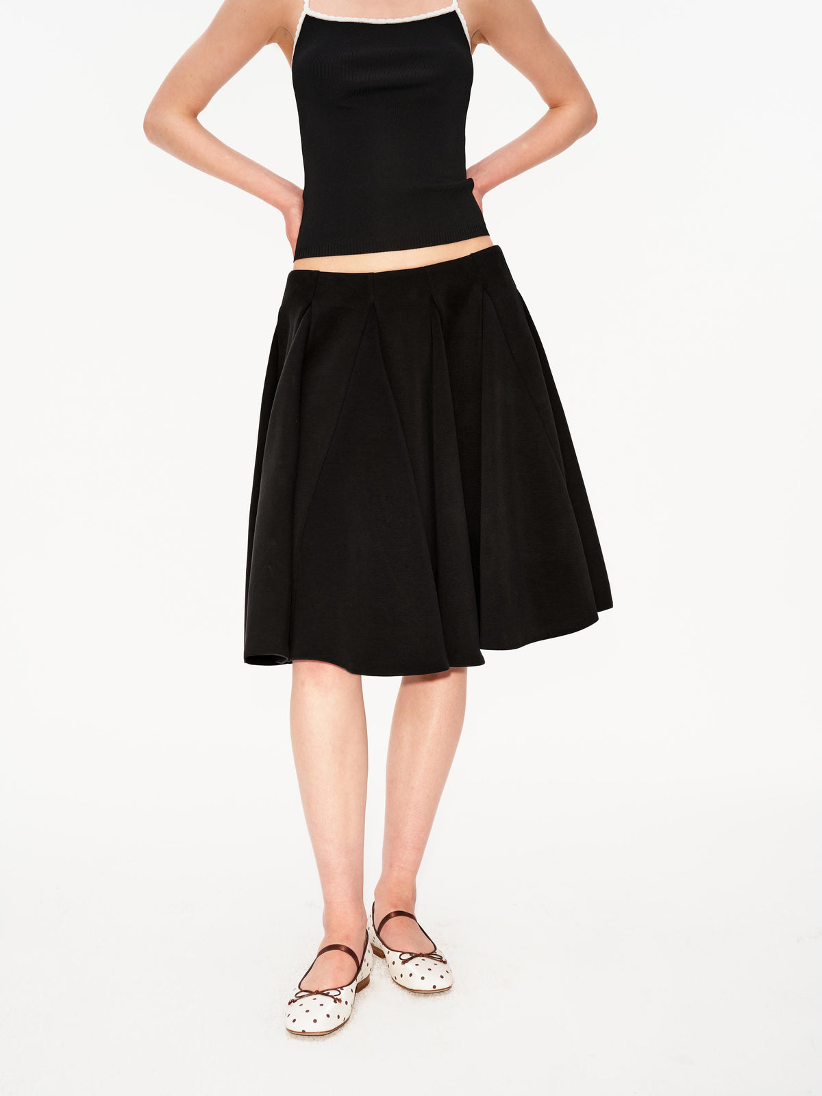 Fluid A-Line Midi Skirt