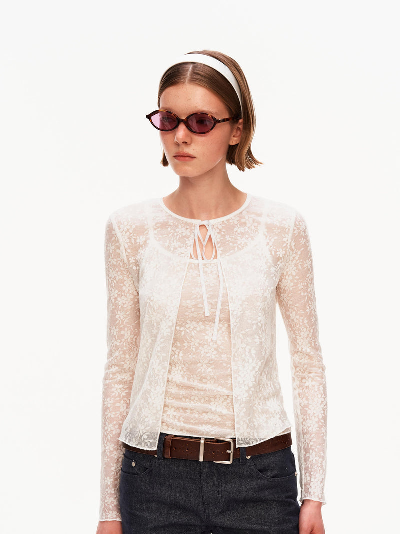 Jacquard Vest Cardigan