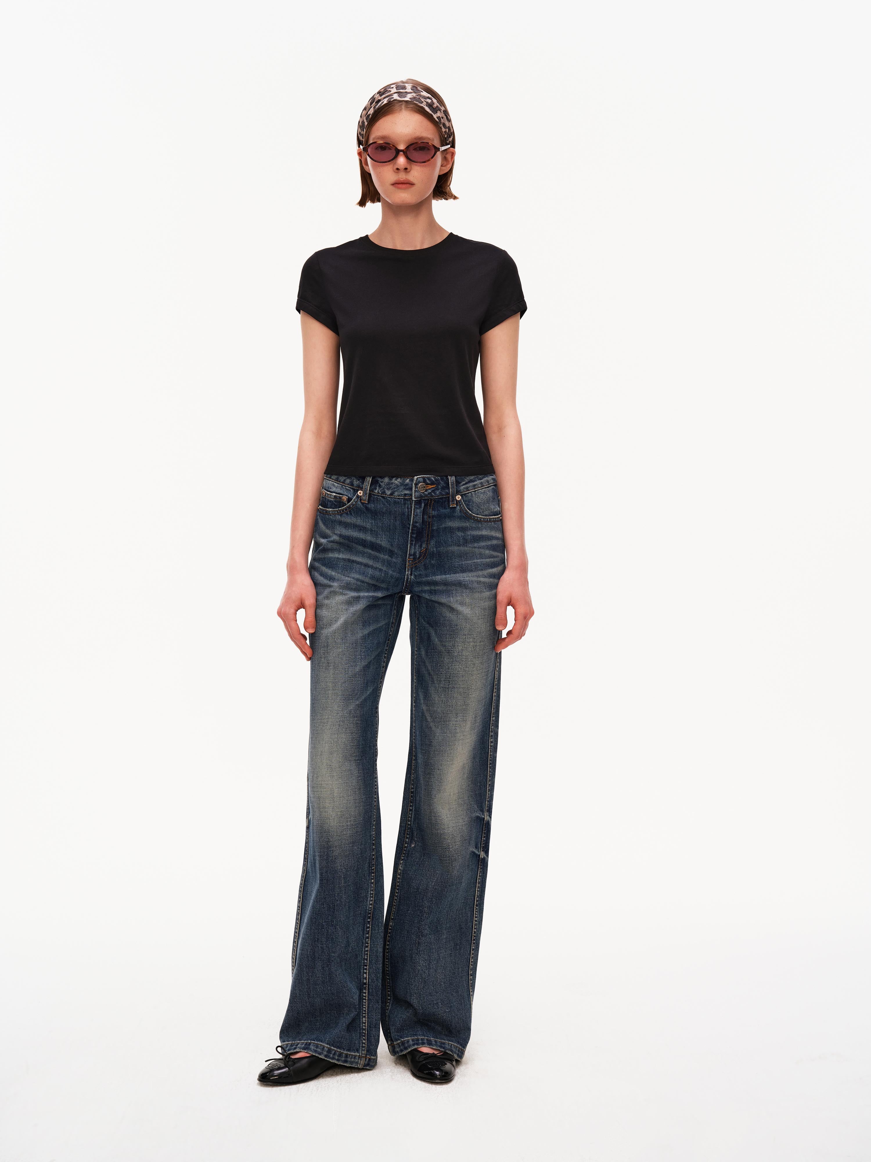Low Rise Vintage Straight Leg Jeans