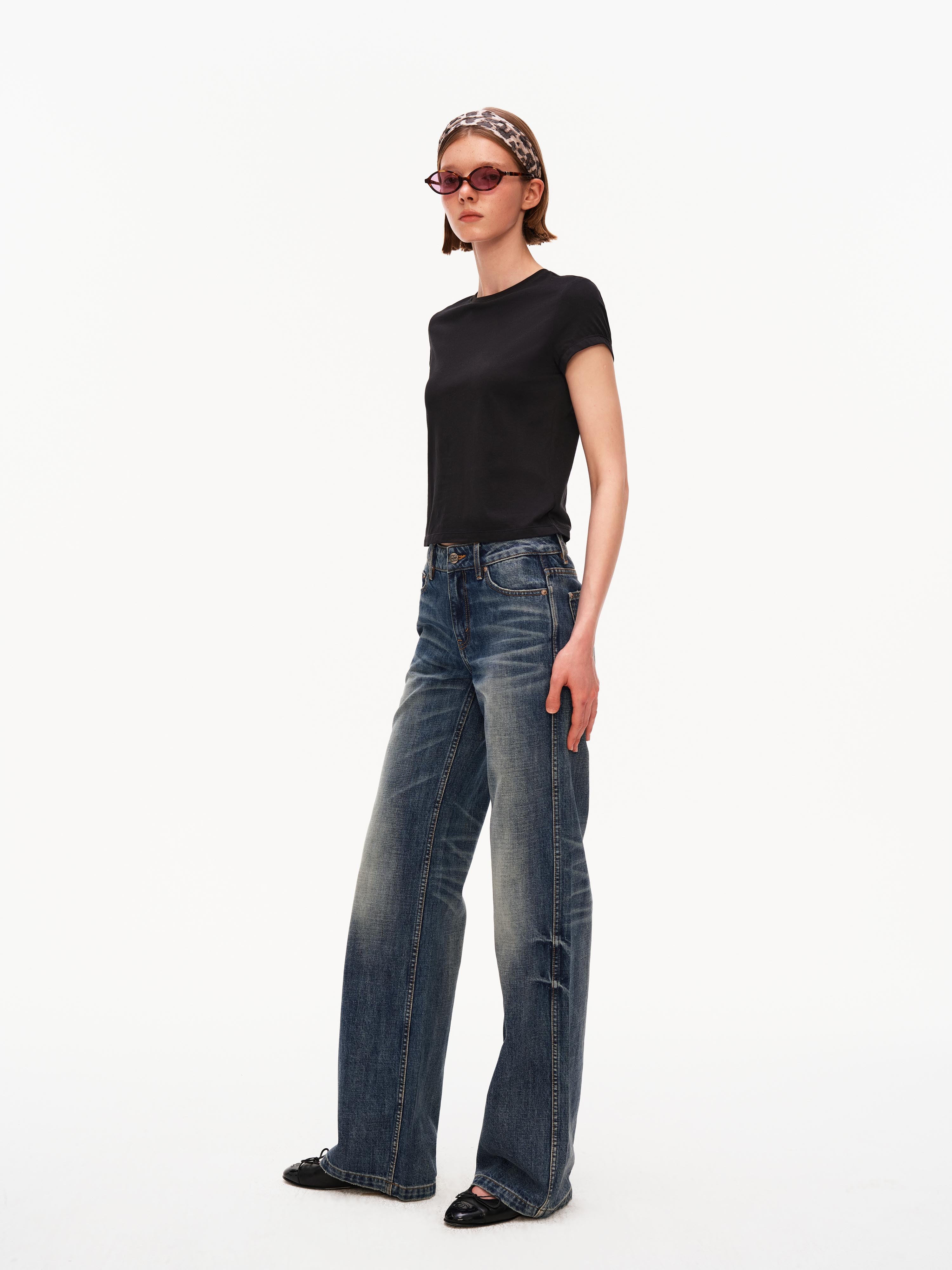 Low Rise Vintage Straight Leg Jeans
