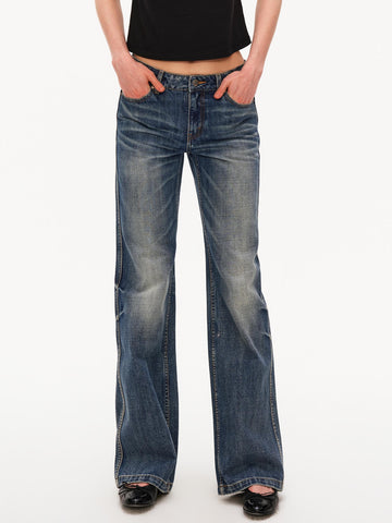 Low Rise Vintage Straight Leg Jeans
