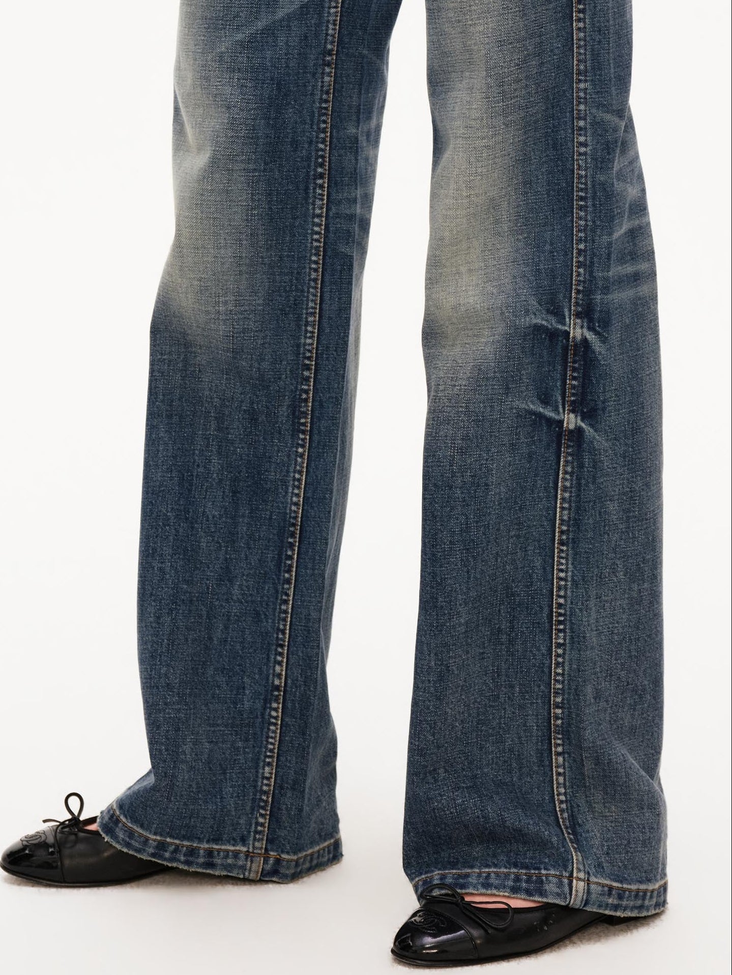 Low Rise Vintage Straight Leg Jeans