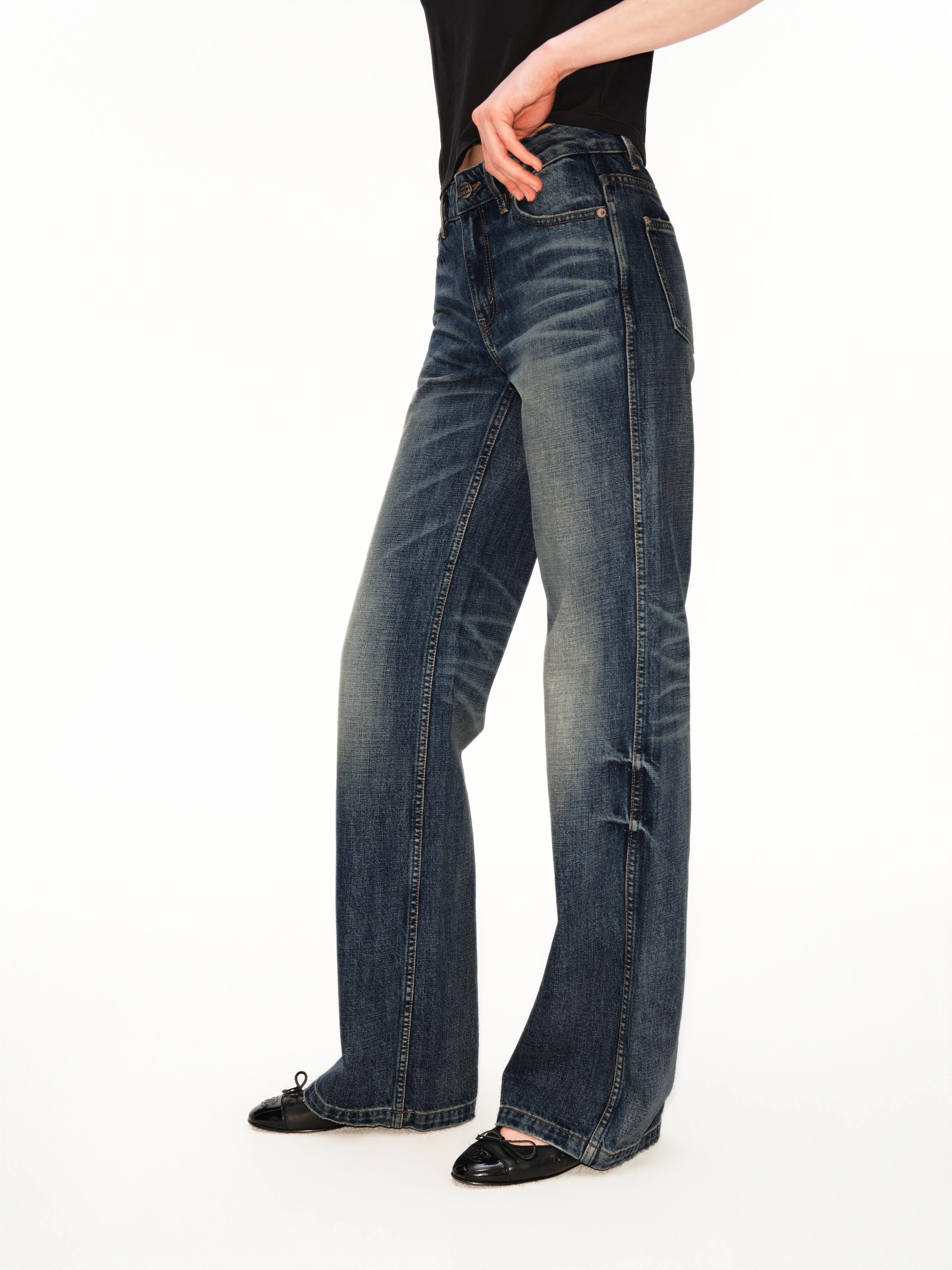 Low Rise Vintage Straight Leg Jeans