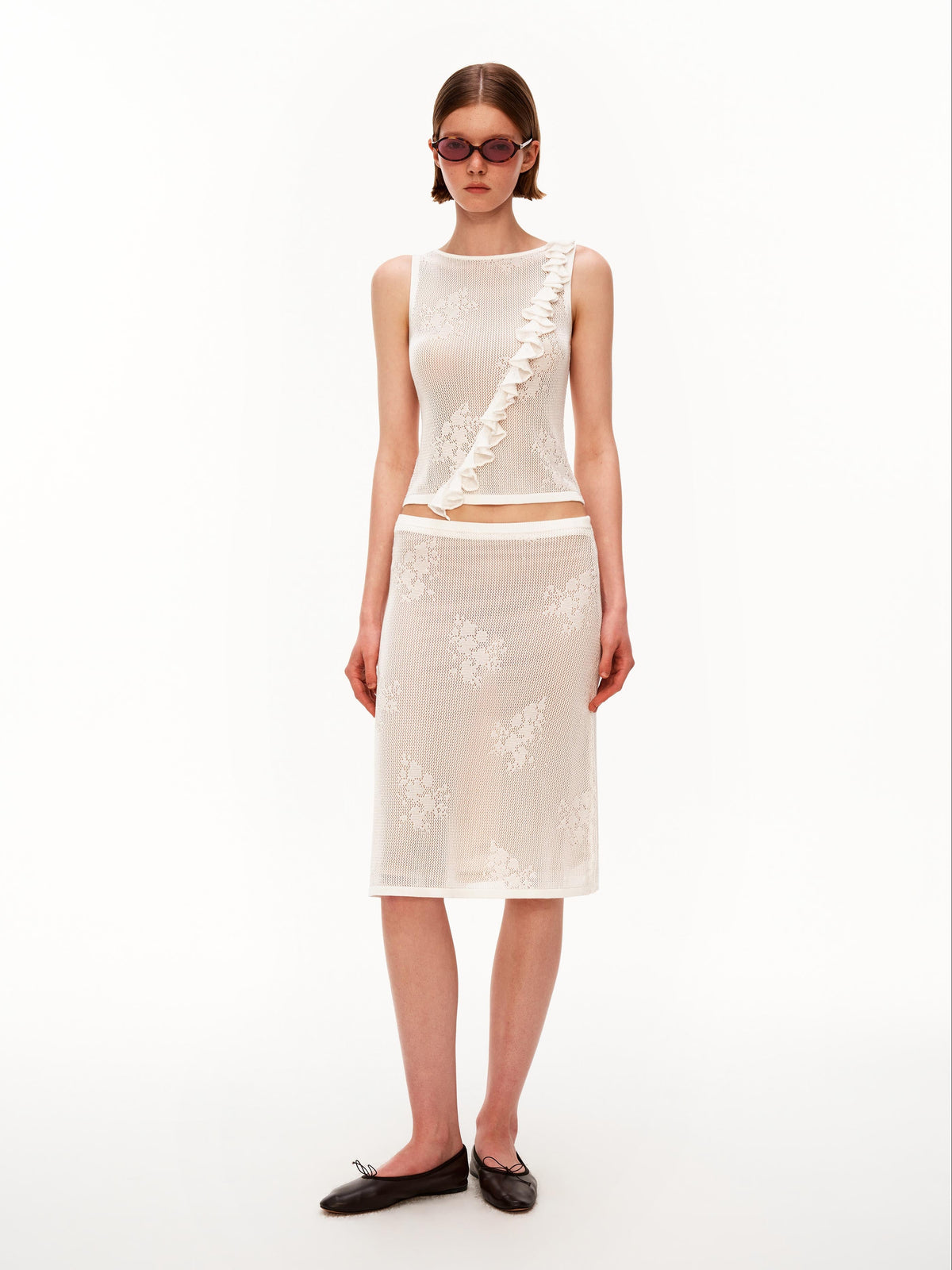 Sheer Jacquard Tank
