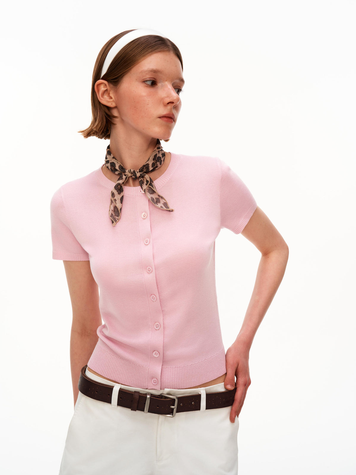 Soft Knit Short Sleeve Cardigan