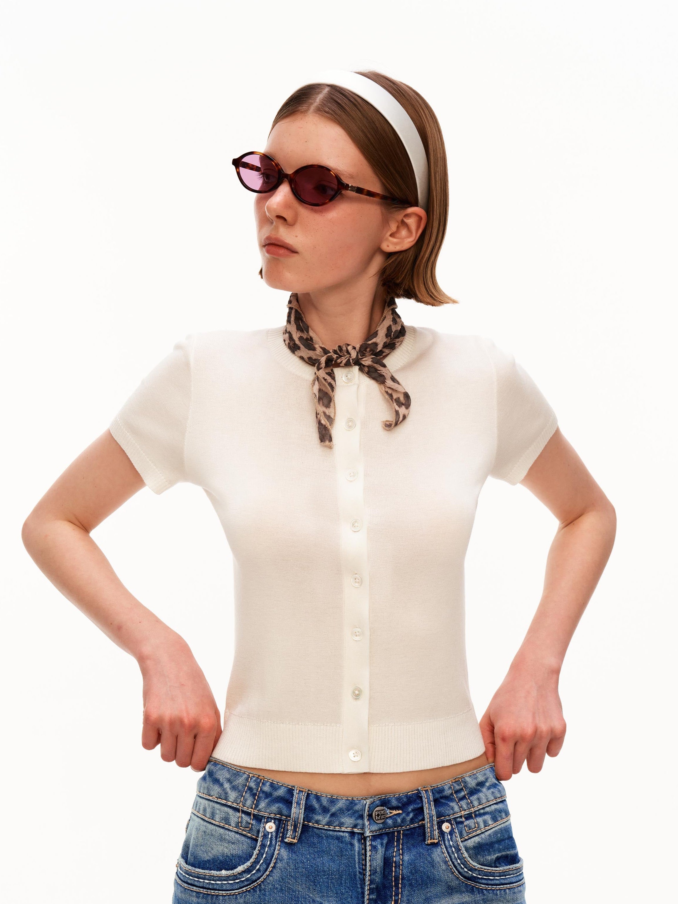 Soft Knit Short Sleeve Cardigan