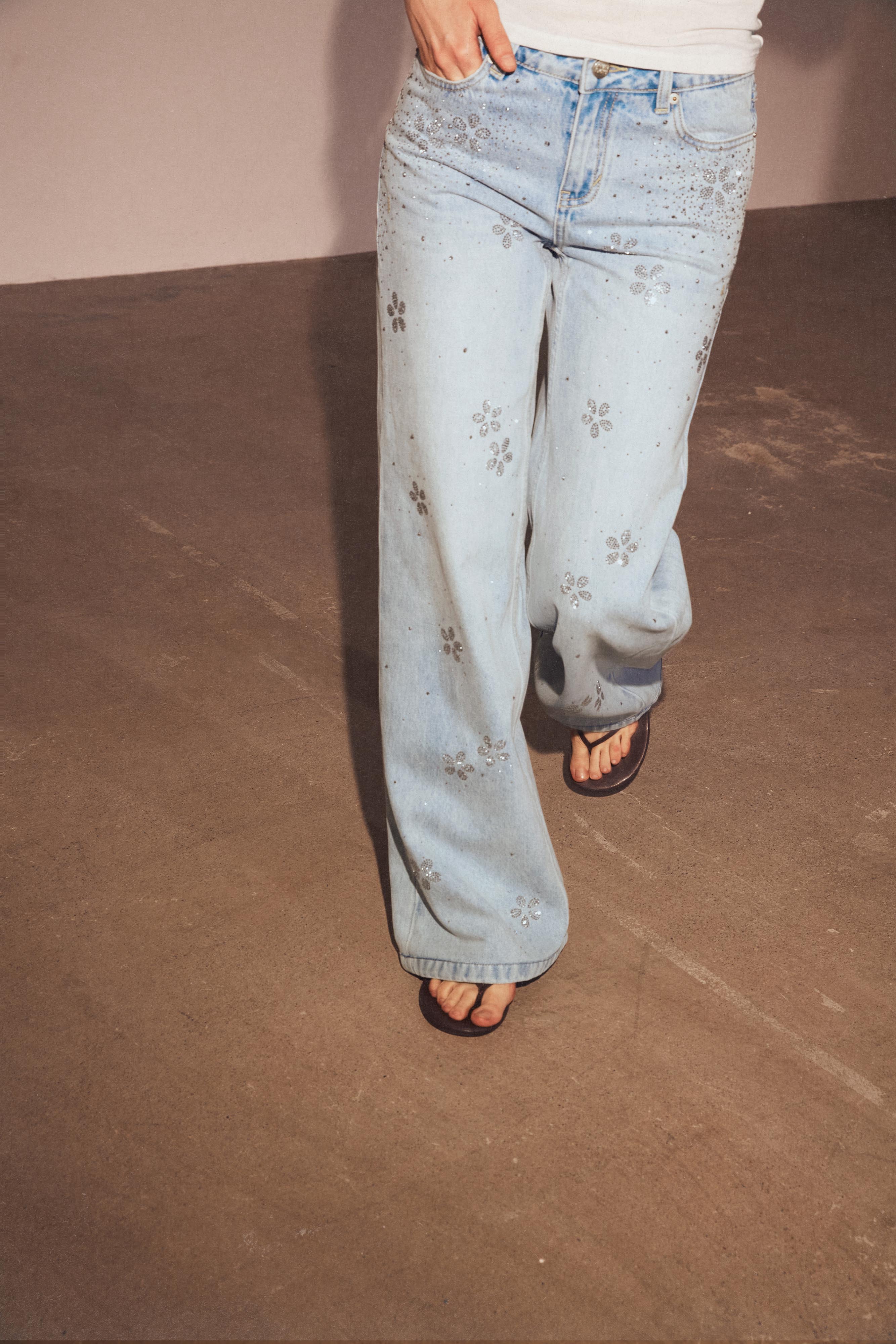 Crystal Bloom Jeans