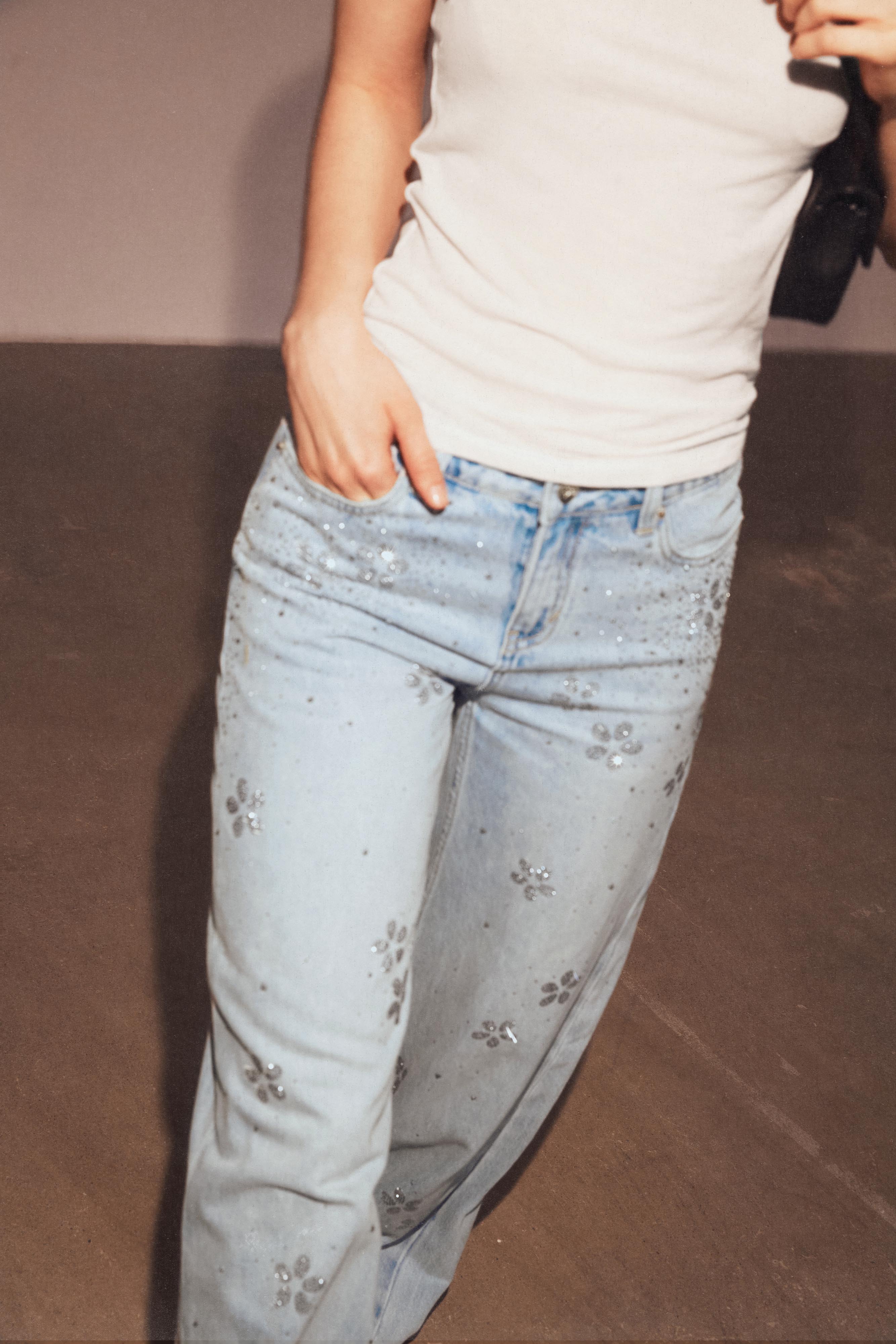 Crystal Bloom Jeans