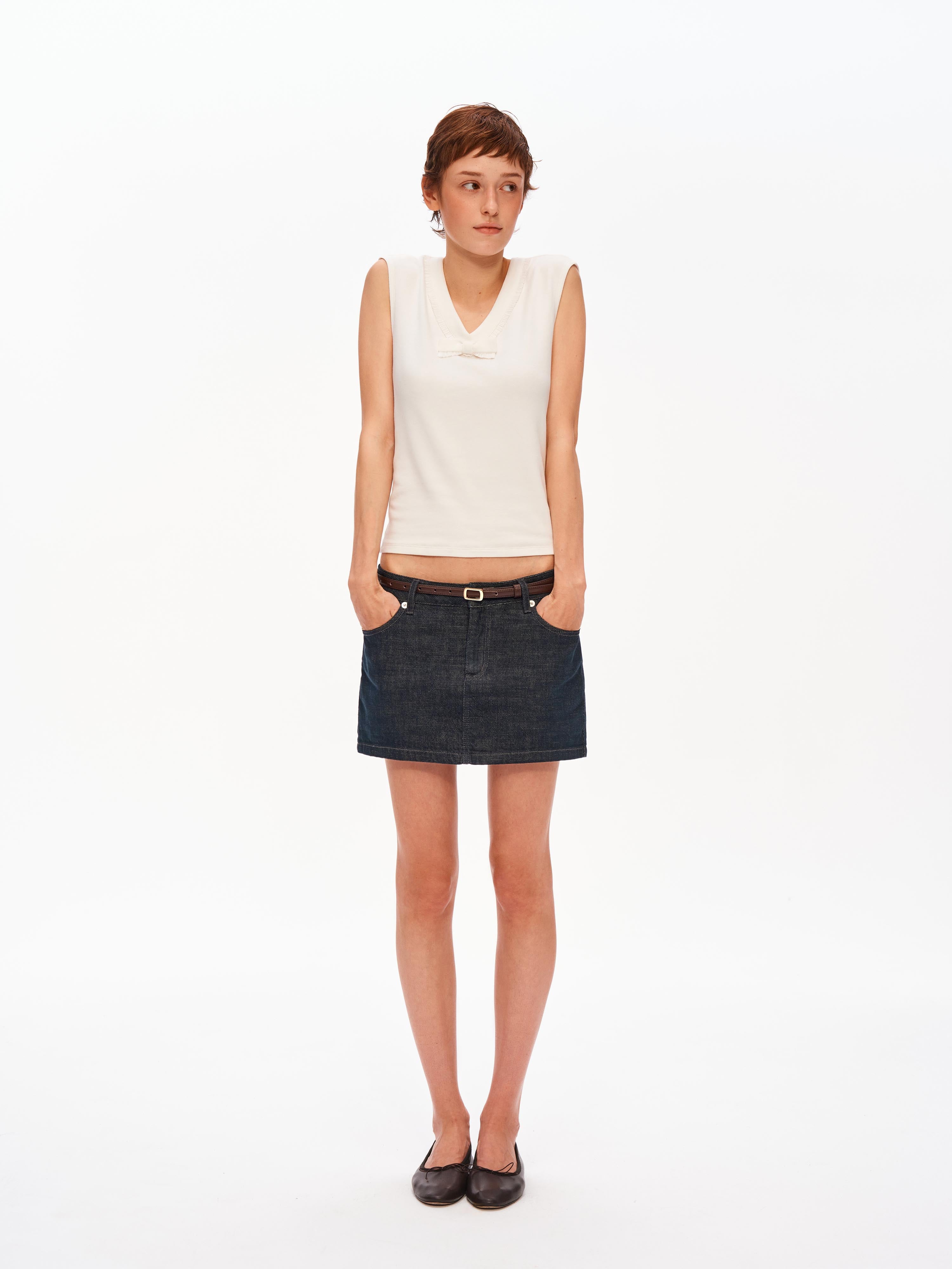 Raw Indigo Skort
