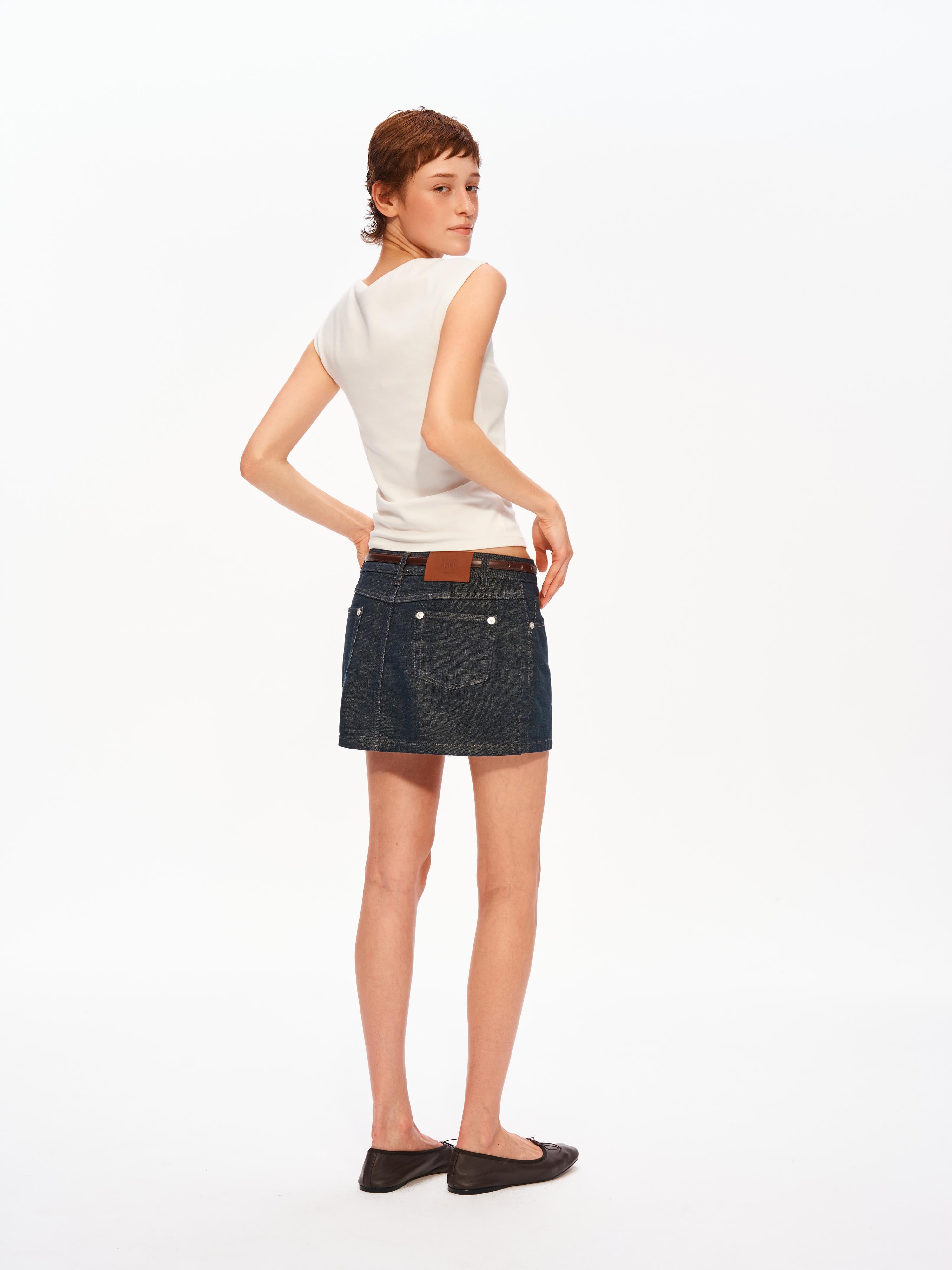 Raw Indigo Skort