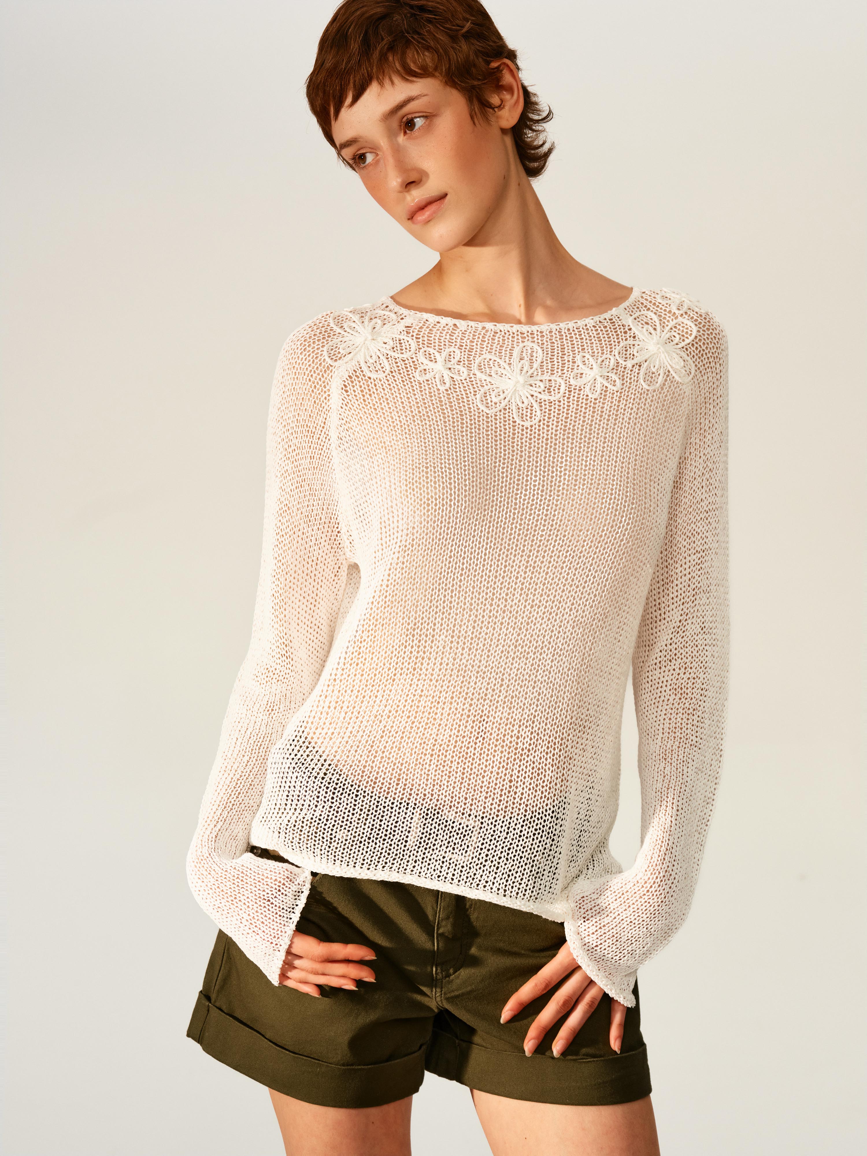 Petal Open Knit
