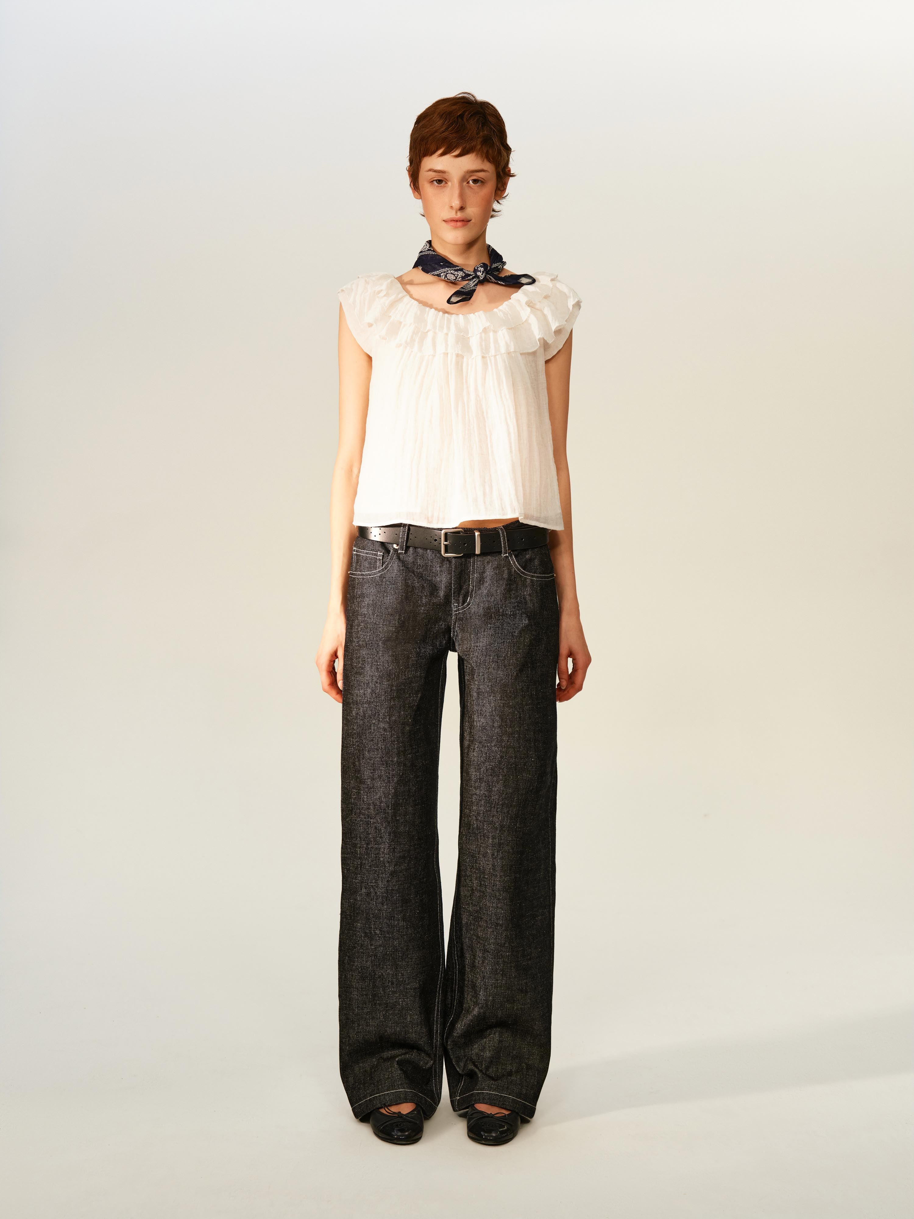 Air Ruffle Blouse