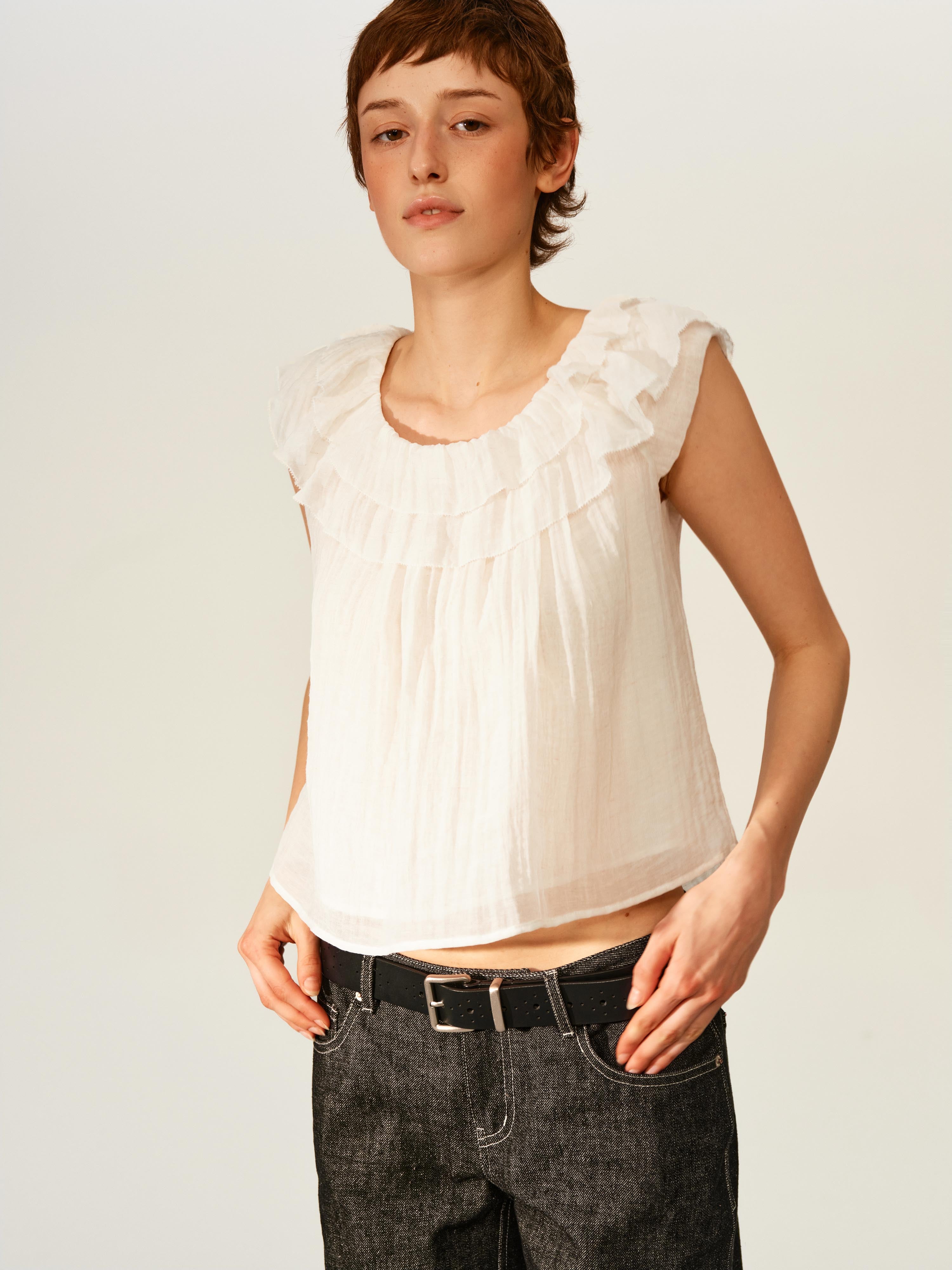 Air Ruffle Blouse