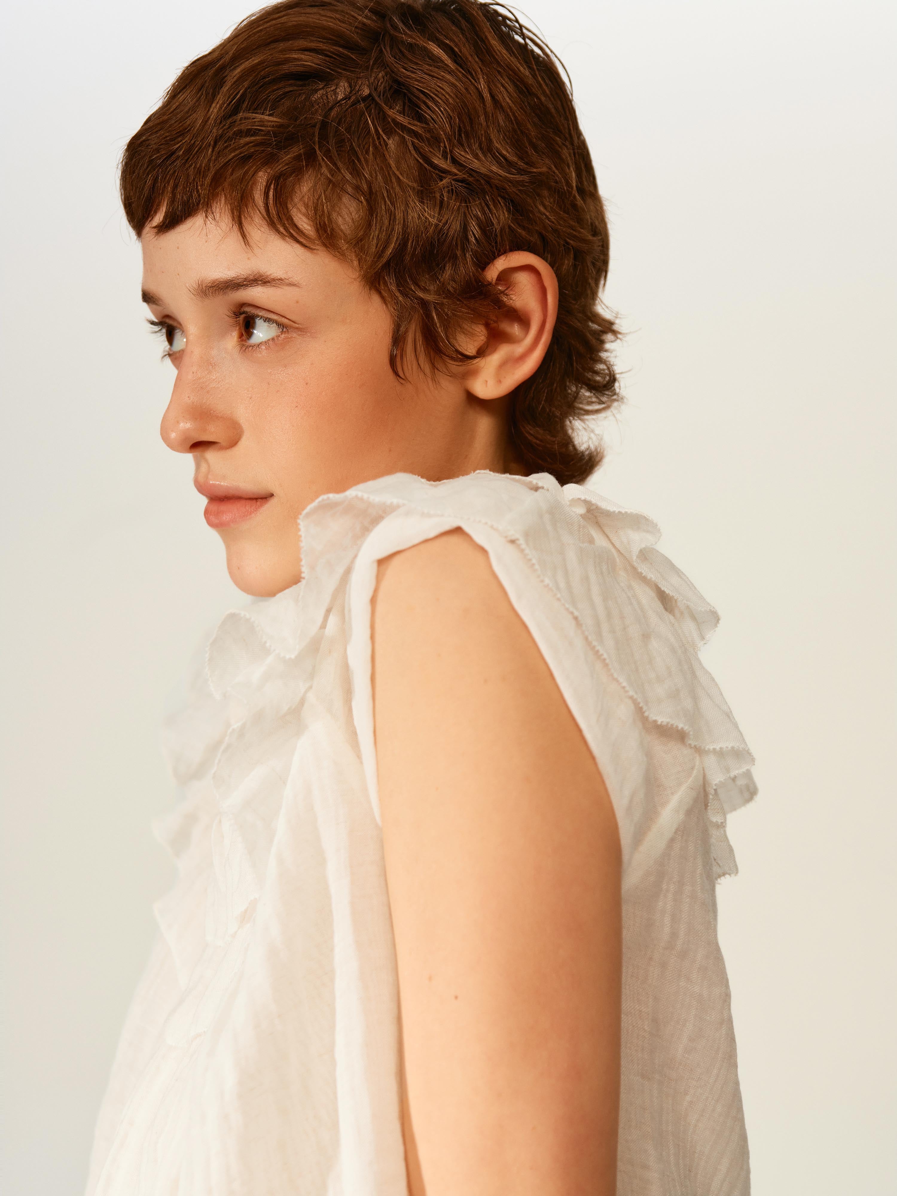 Air Ruffle Blouse