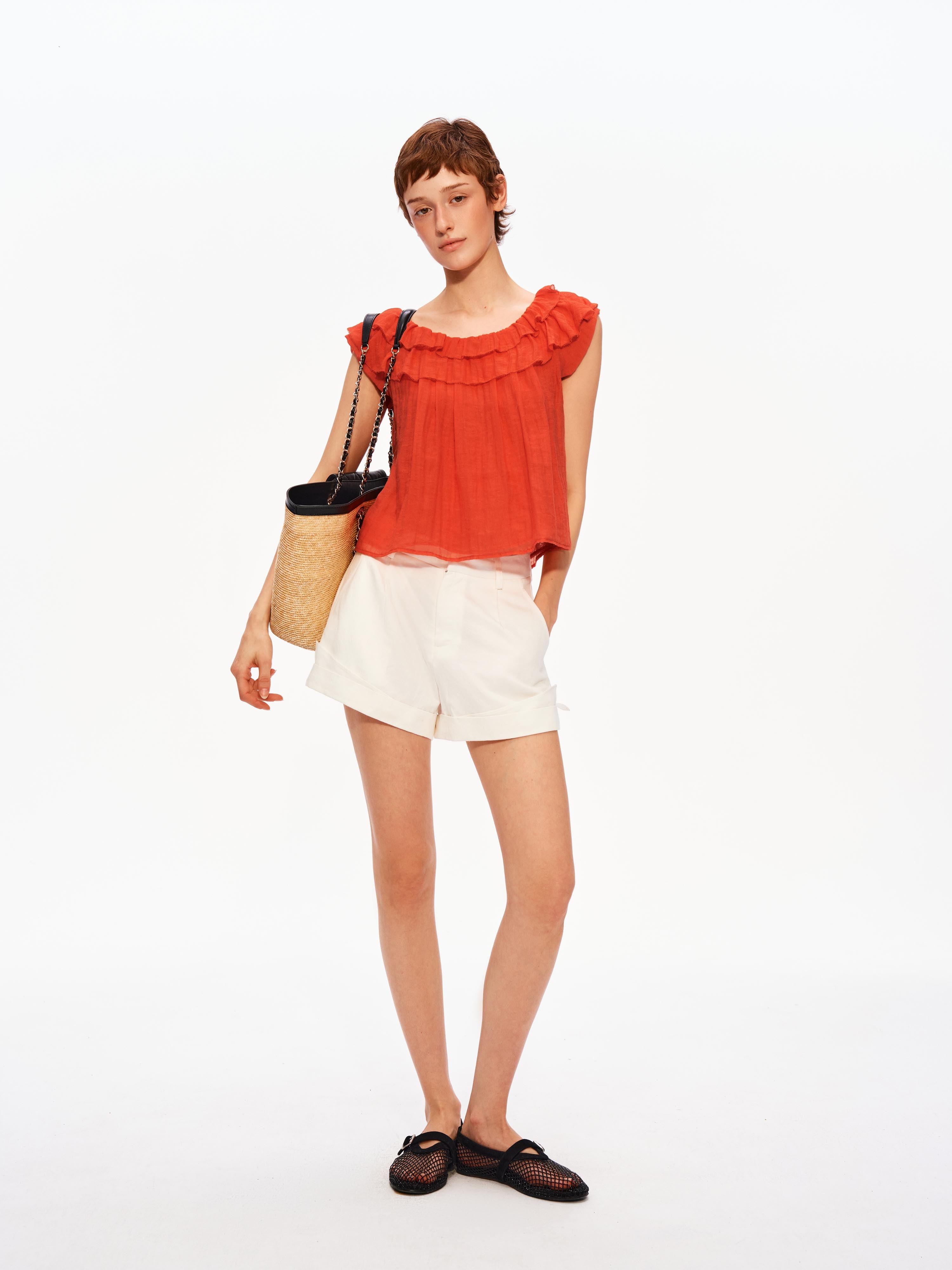 Air Ruffle Blouse