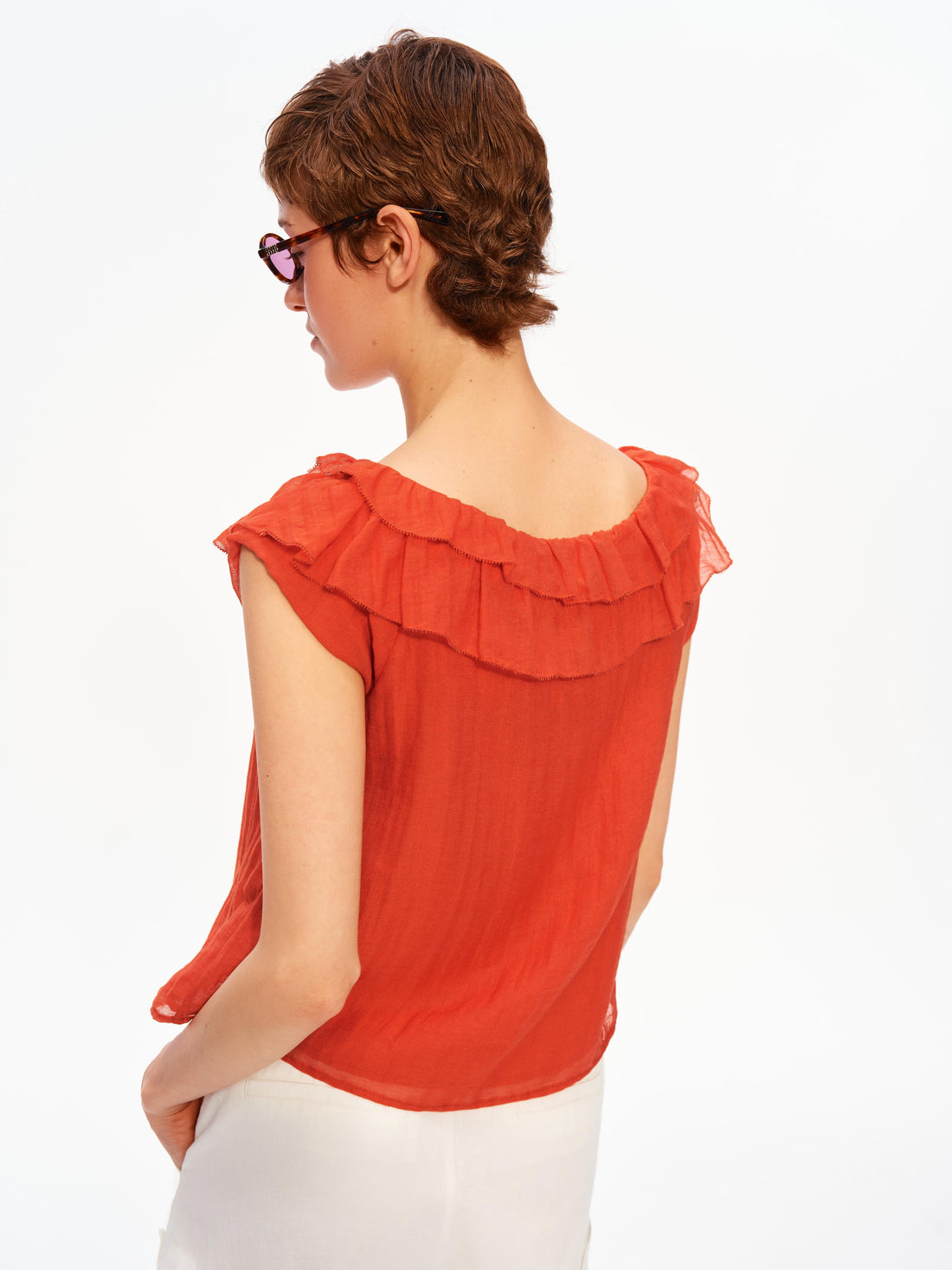 Air Ruffle Blouse