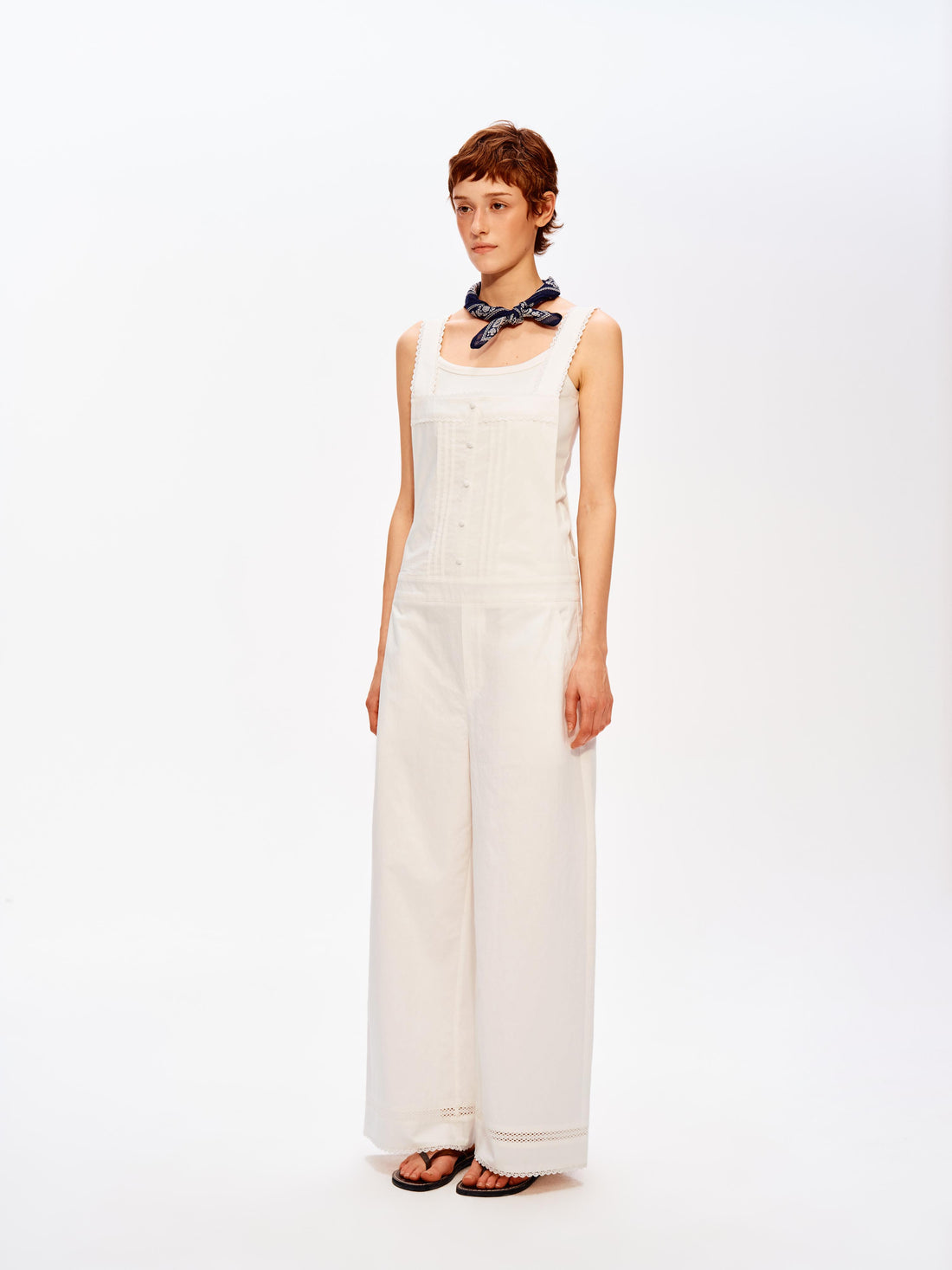 Lace Trim Overall