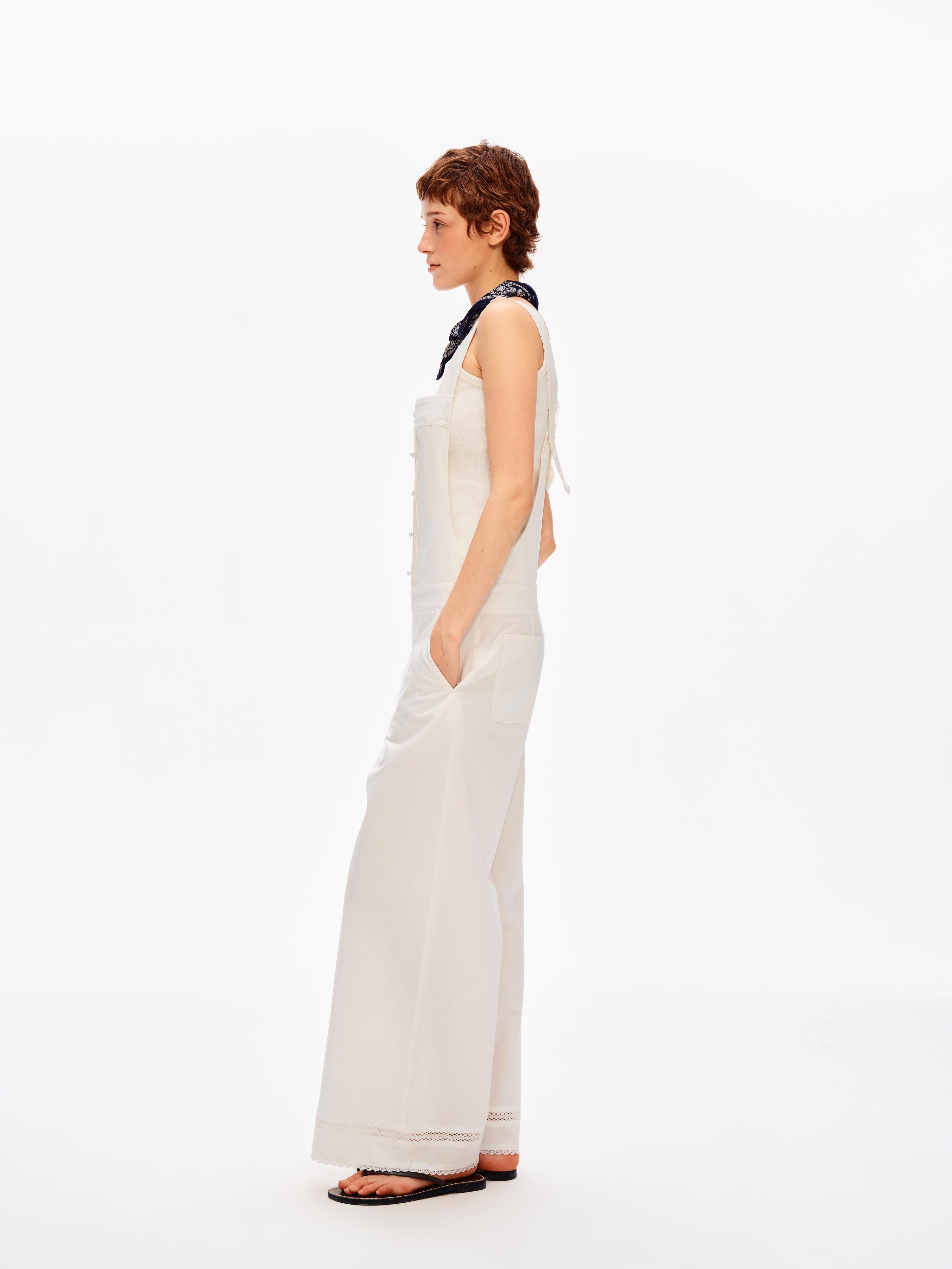 Lace Trim Overall