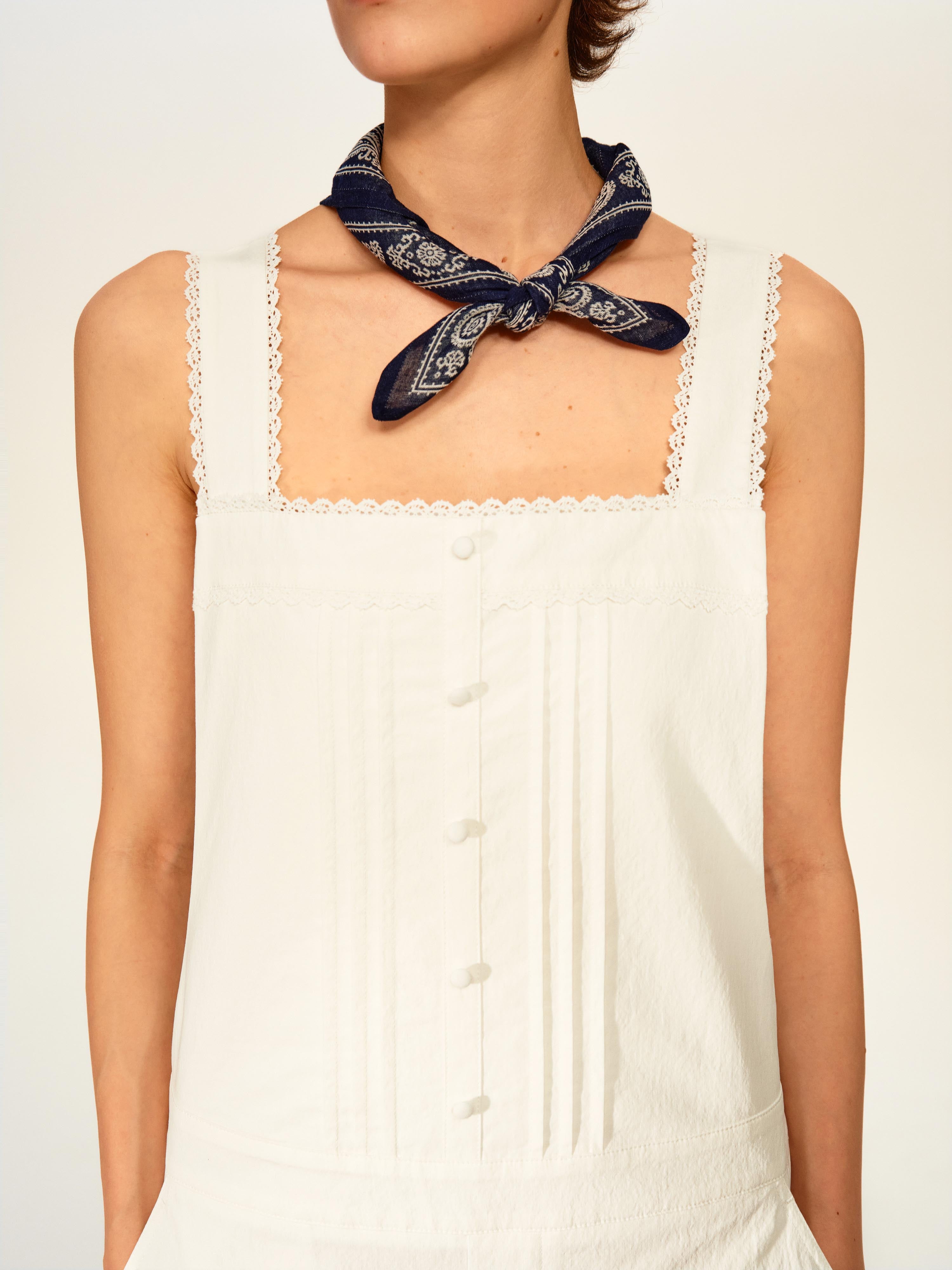 Lace Trim Overall