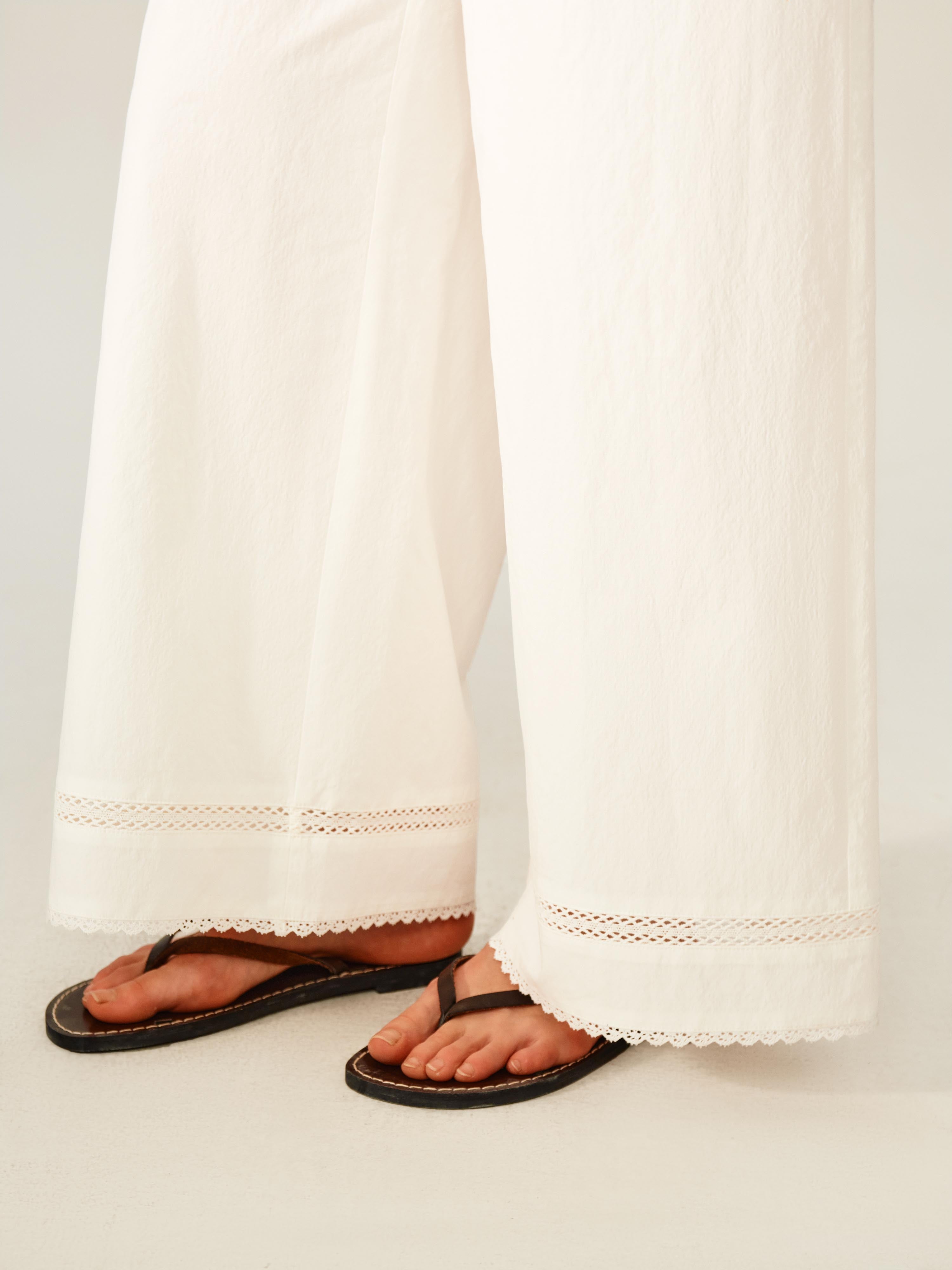 Lace Trim Overall