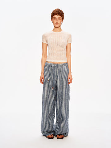 Cloud Pointelle Knit Tee