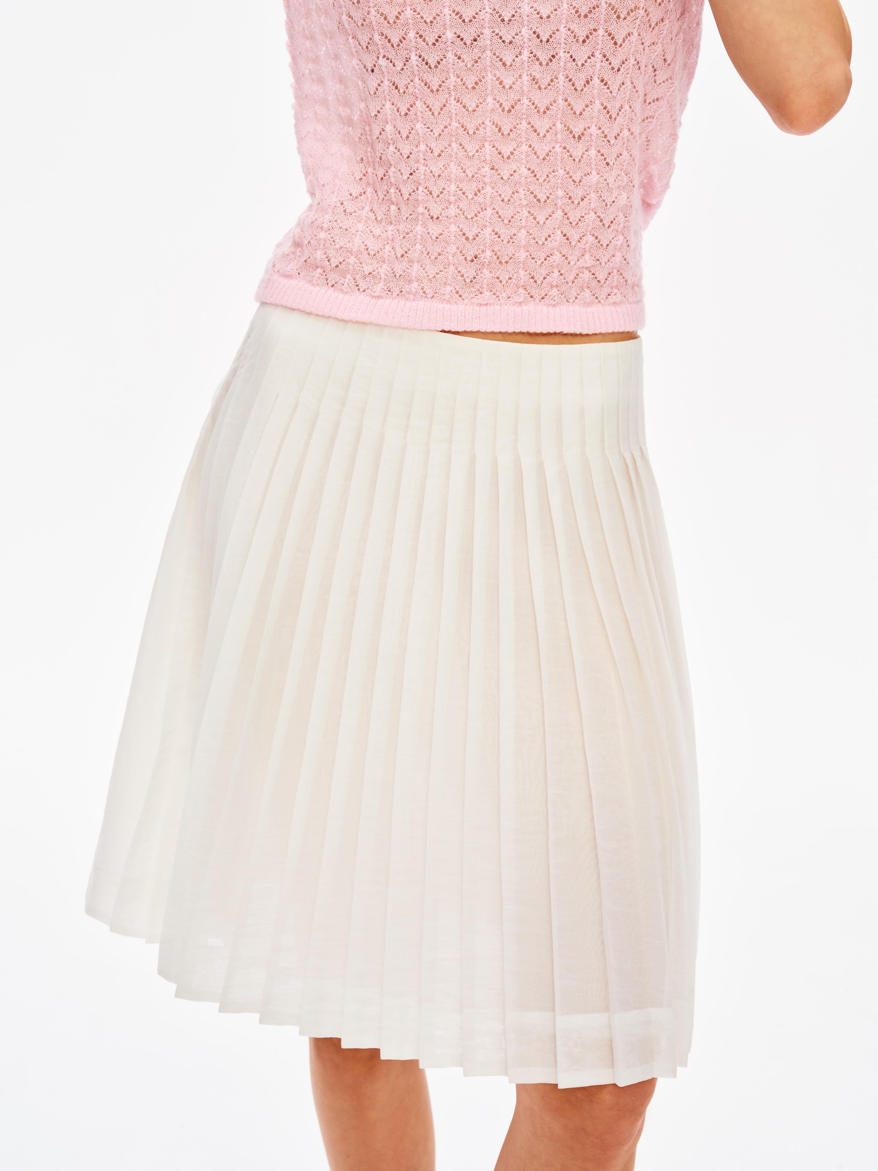 Air Pleated Midi Skirt