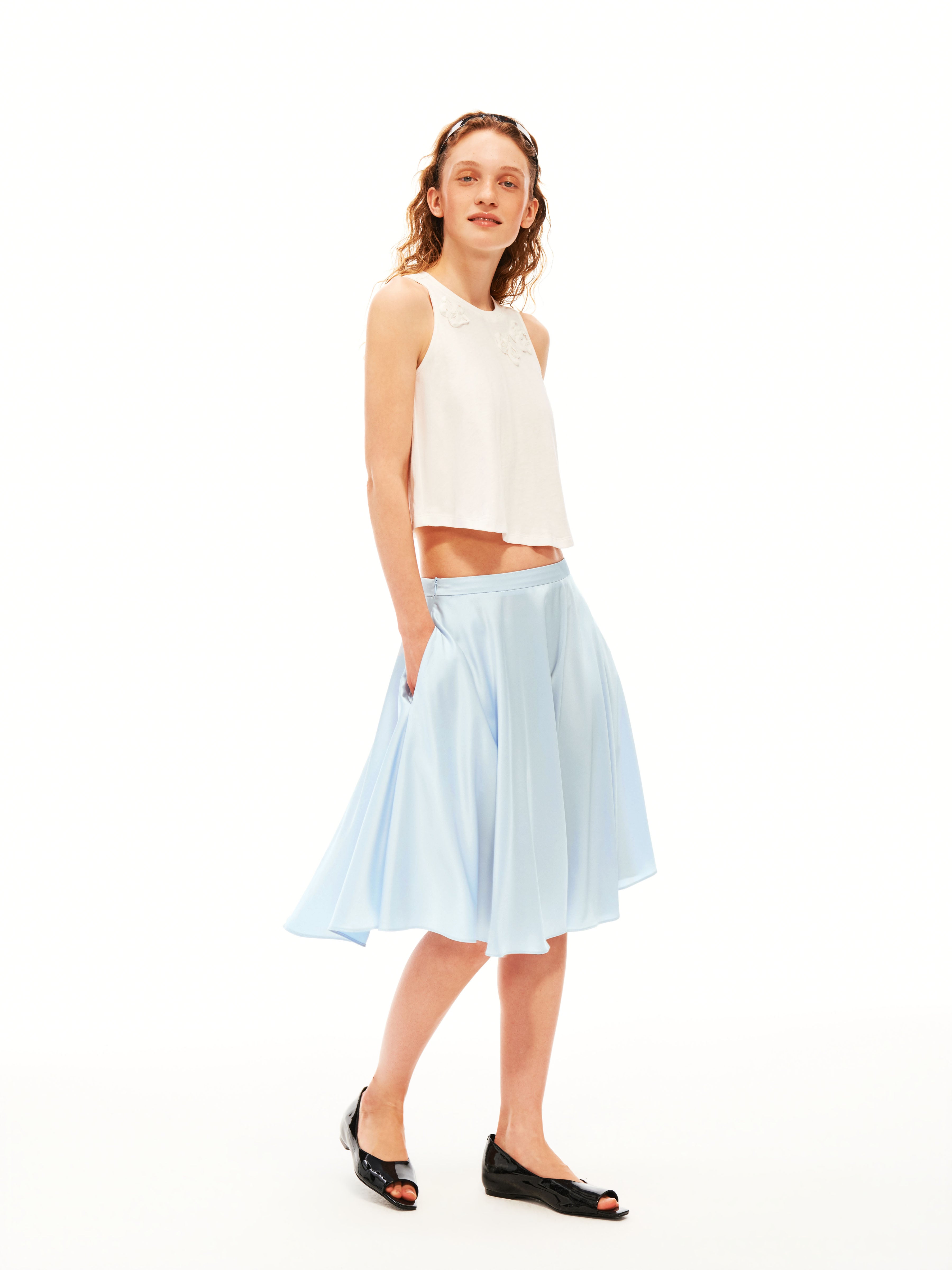 Acetate Draped Skirt