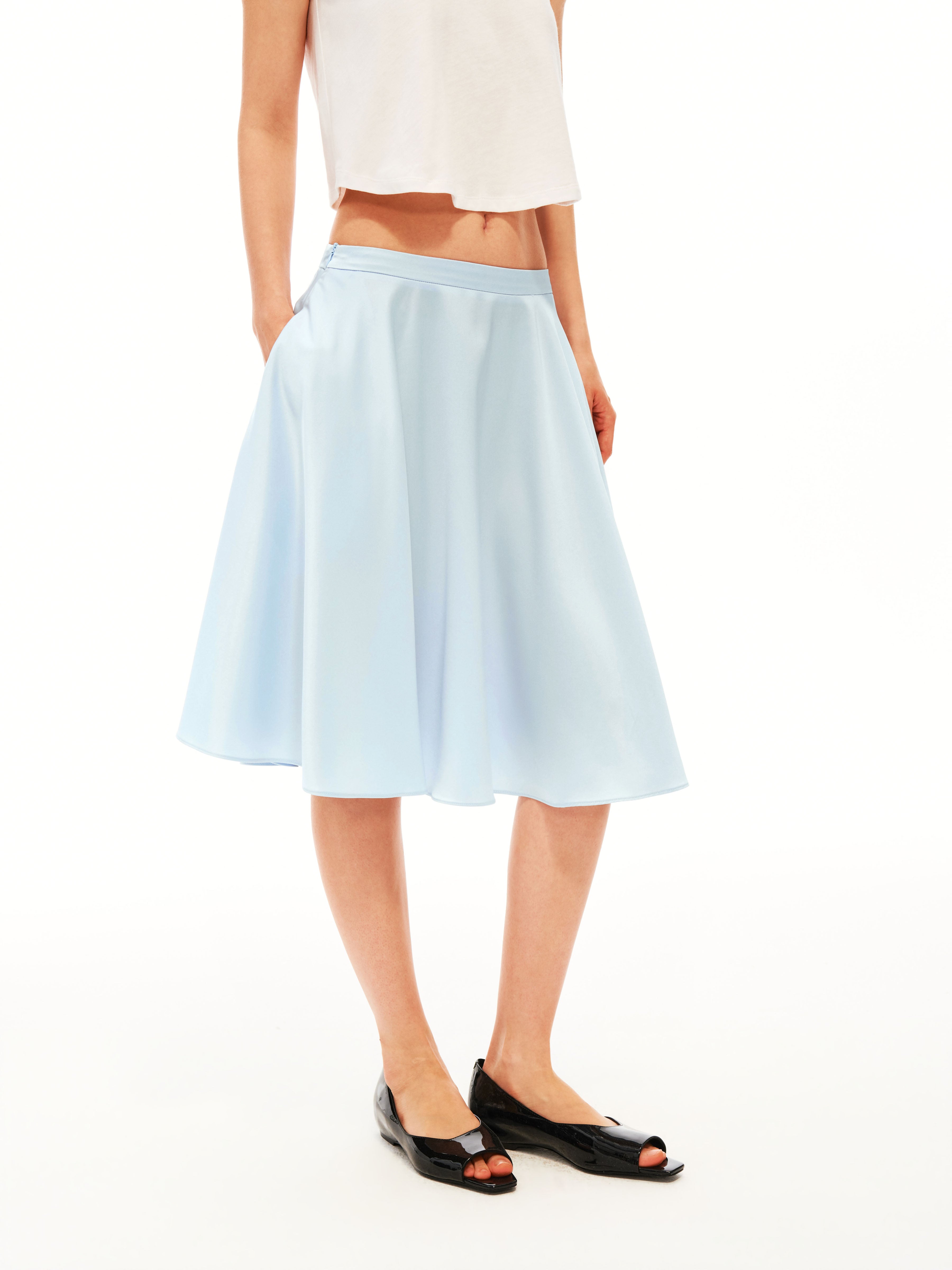 Acetate Draped Skirt