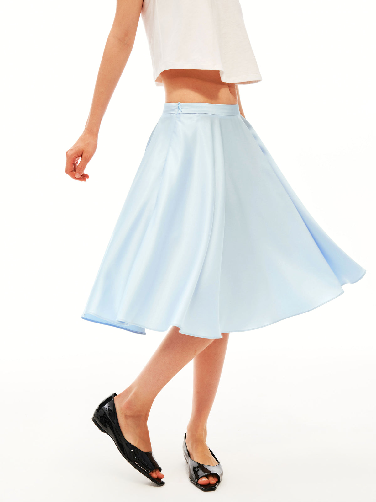 Acetate Draped Skirt
