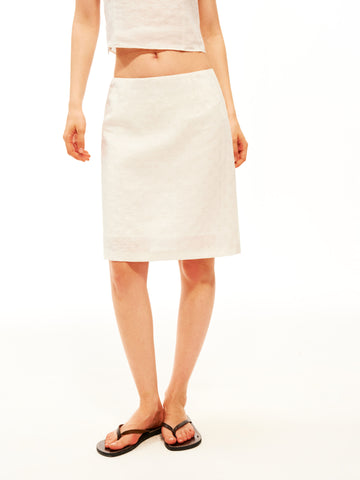 Textured Ramie Skirt