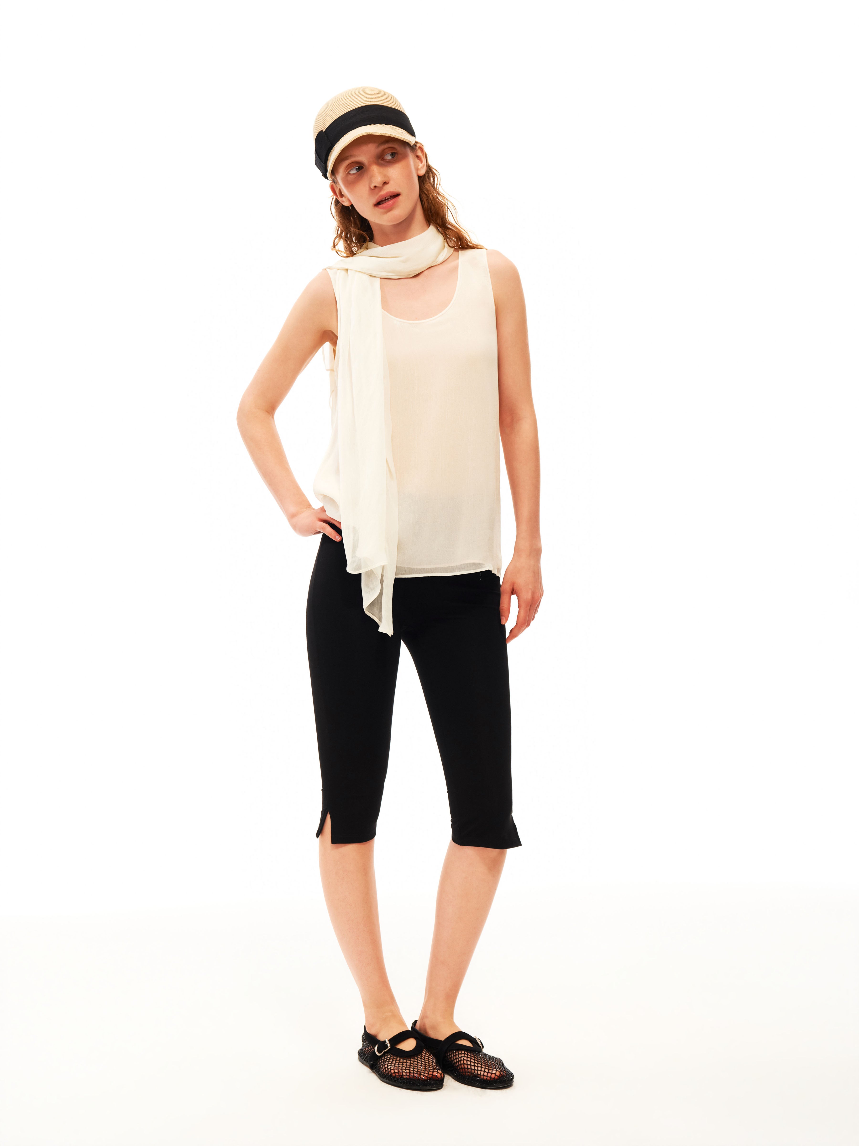 Draped Scarf Top