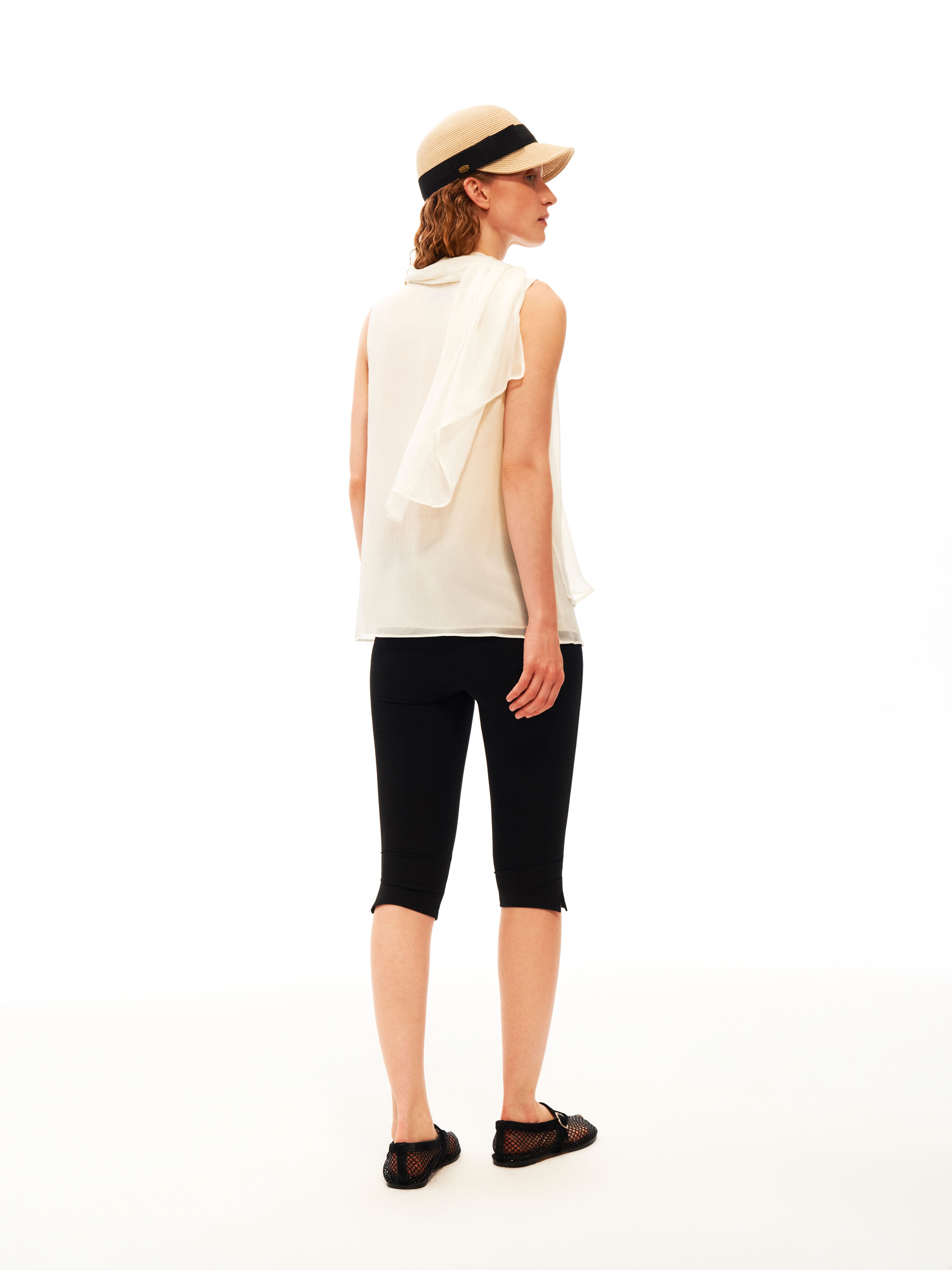 Draped Scarf Top