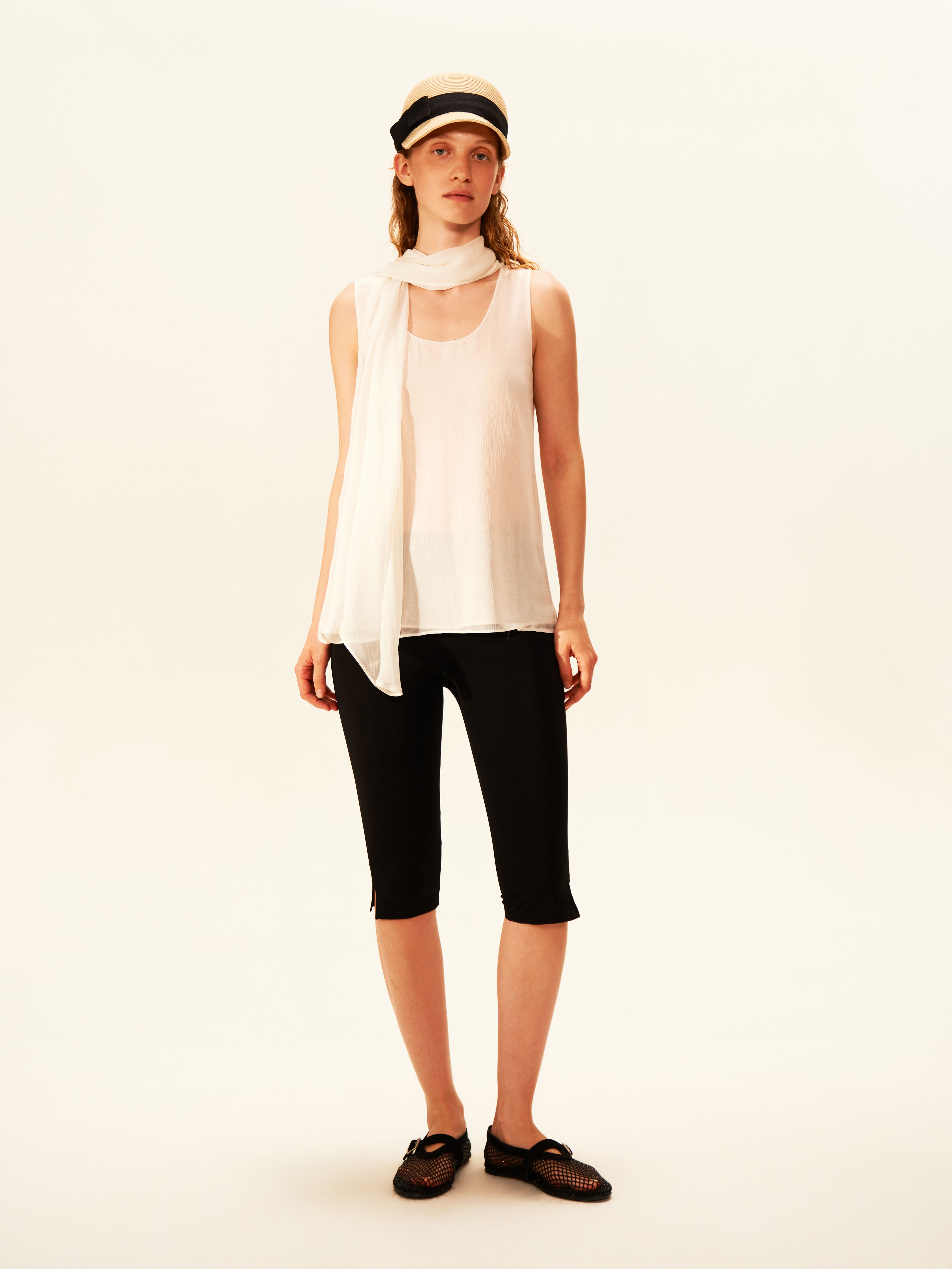 Draped Scarf Top
