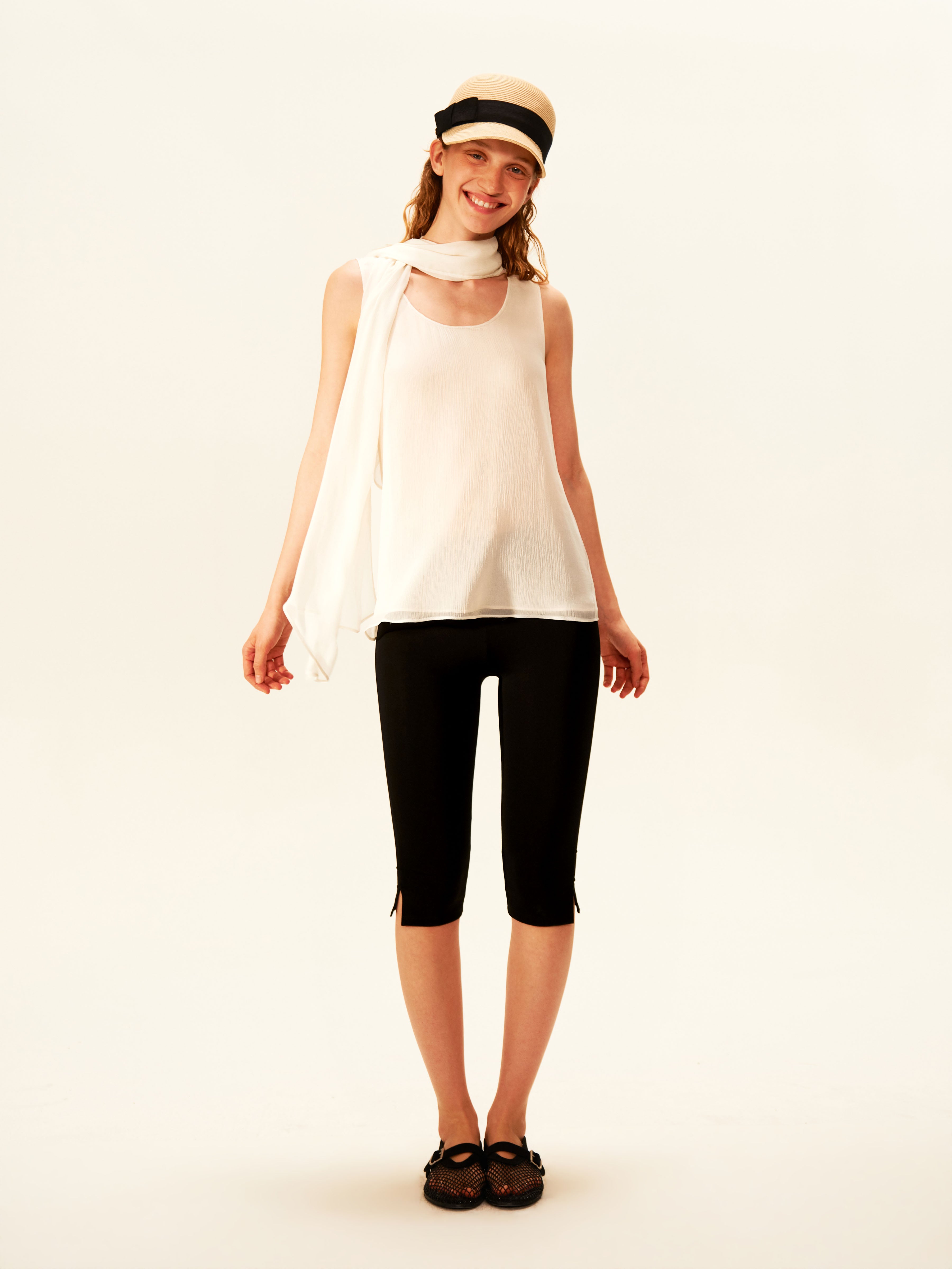 Draped Scarf Top