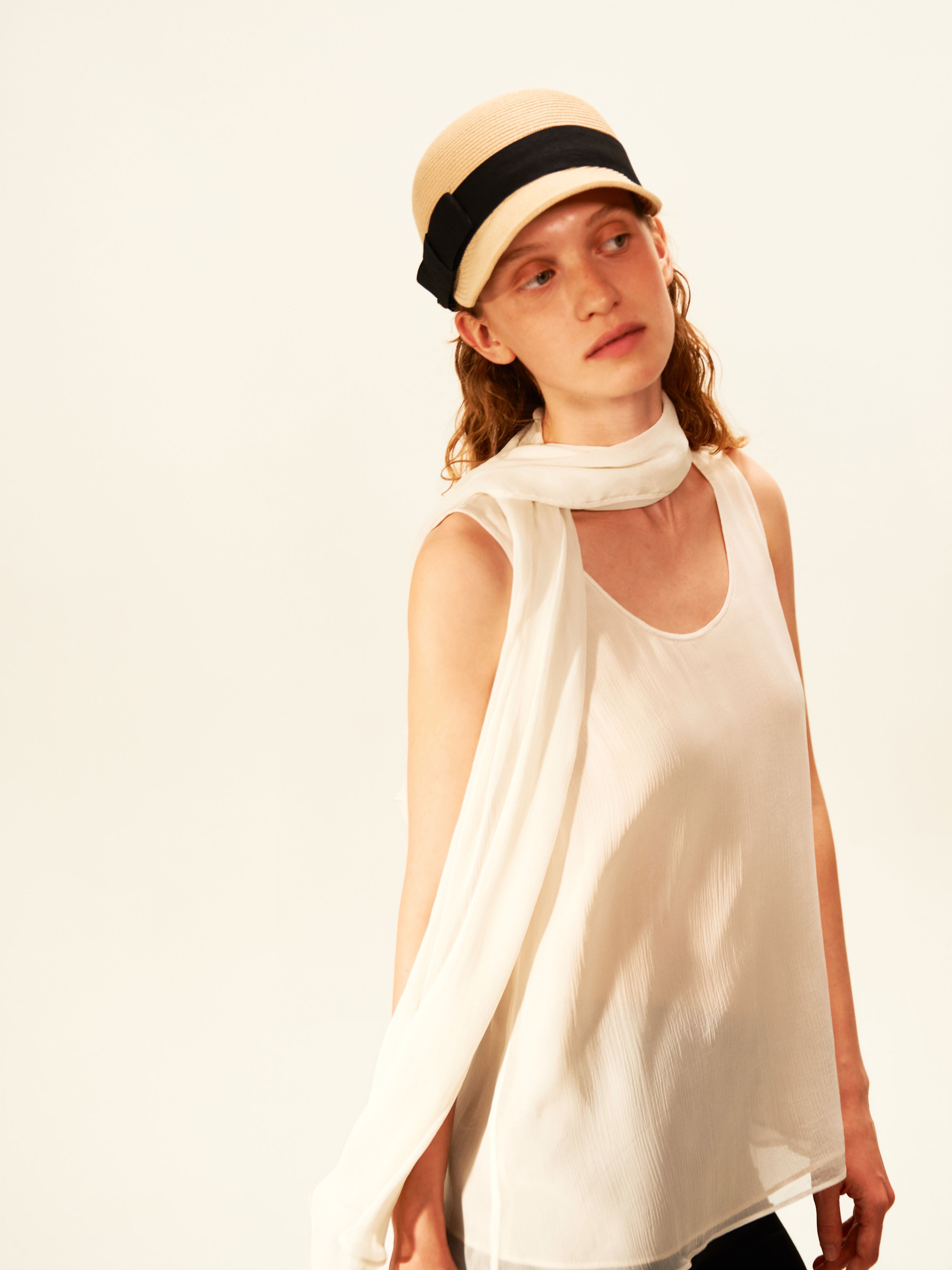 Draped Scarf Top