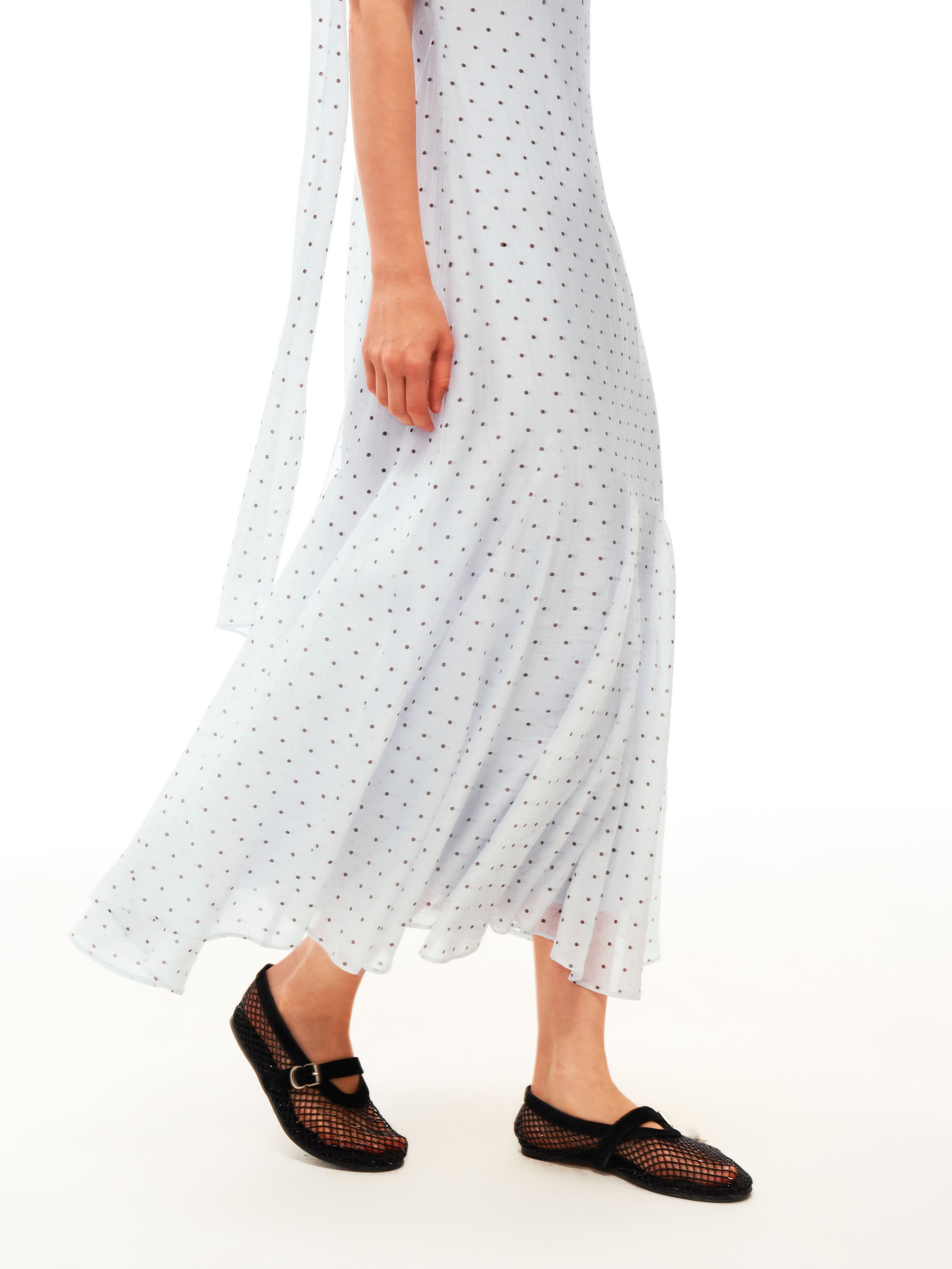 Scarf Tie Dot Dress