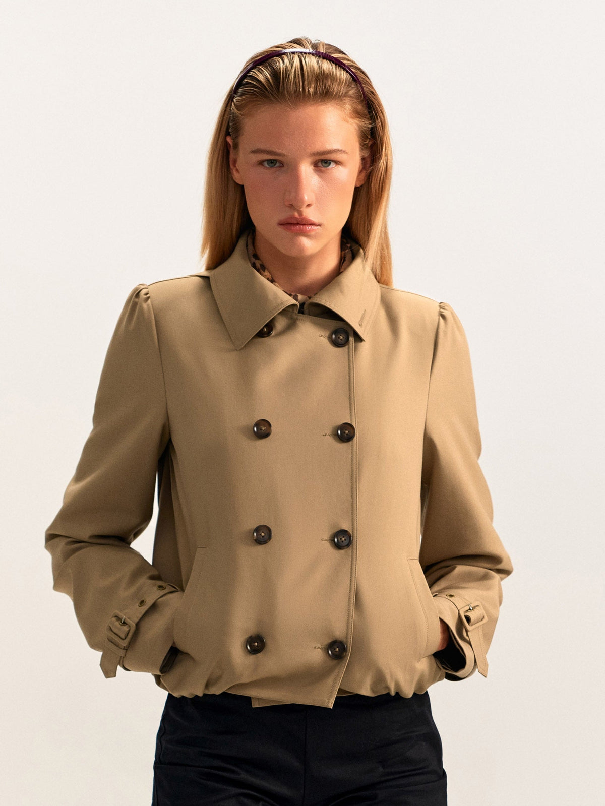 Petal Cropped Trench